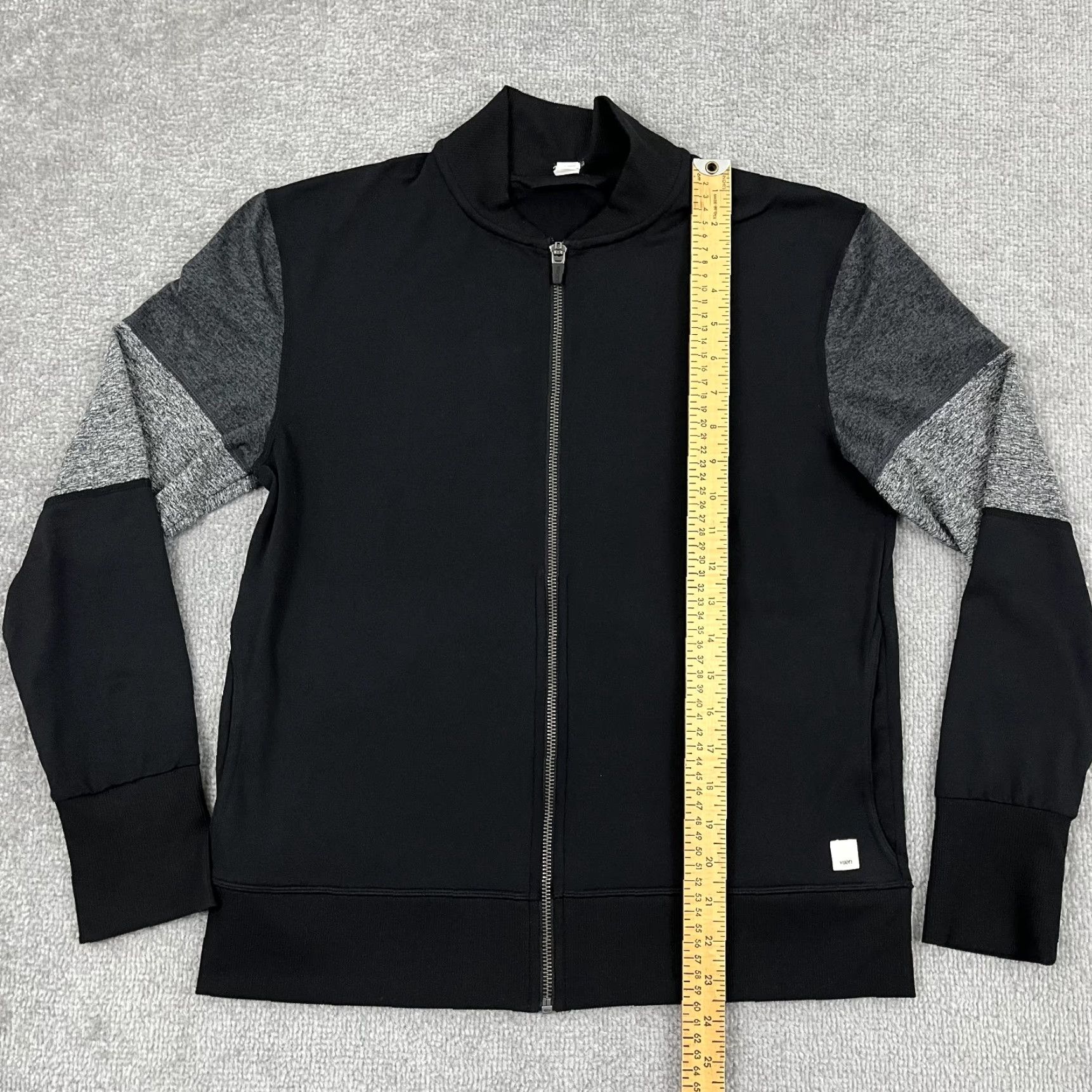 Vuori Vuori Halo Bomber Track Jacket Women Small Black Gray Active Performance Size S / US 4 / IT 40 - 4 Thumbnail
