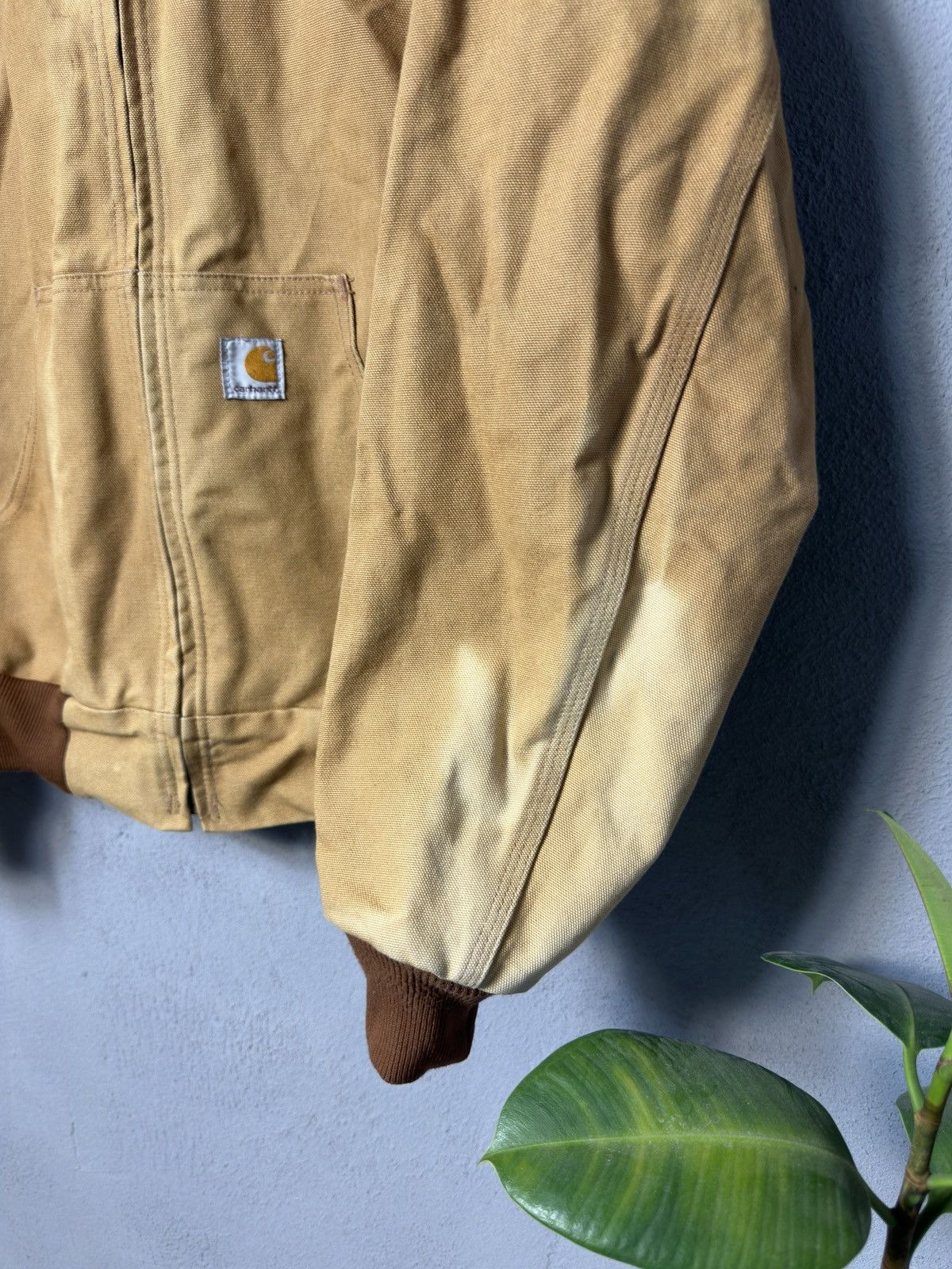 Carhartt CARHARTT Detroid Jacket Hooded Vintage Canvas Bomber Tan Men Size US S / EU 44-46 / 1 - 2 Thumbnail