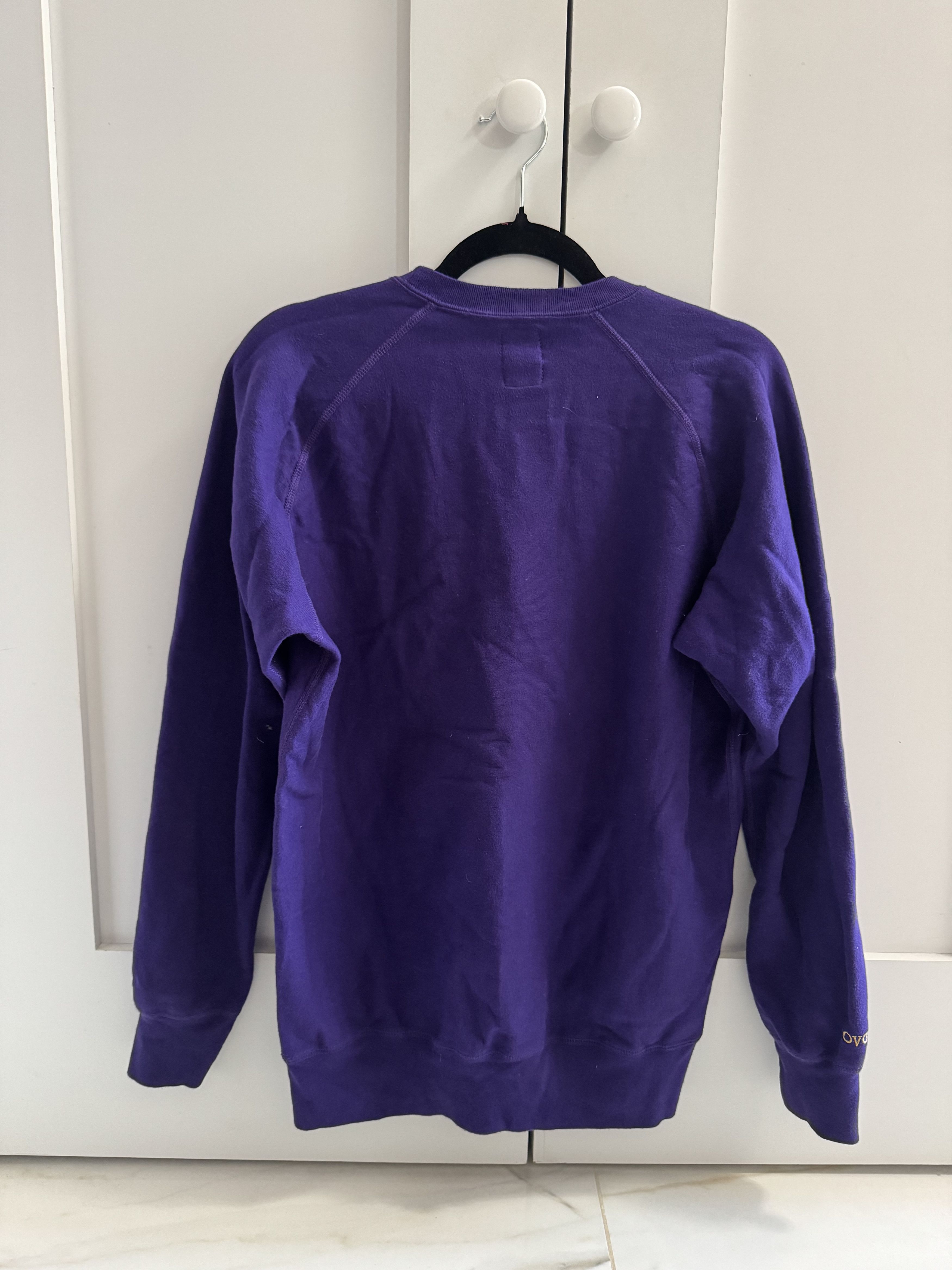 October's Very Own Purple Embroidered OVO Crewneck Sweater Size US S / EU 44-46 / 1 - 3 Thumbnail