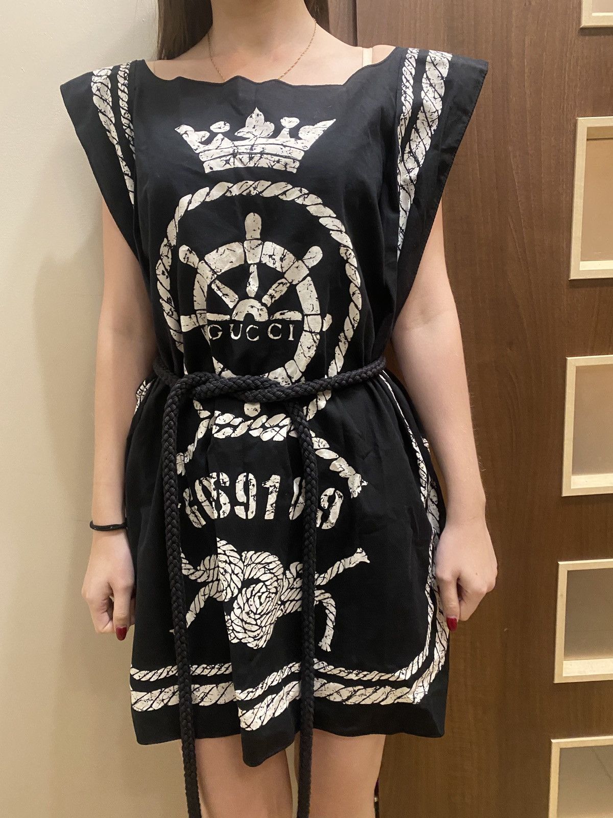 Gucci Gucci Luxury universal size drip big logo mini dress Size ONE SIZE - 1 Thumbnail