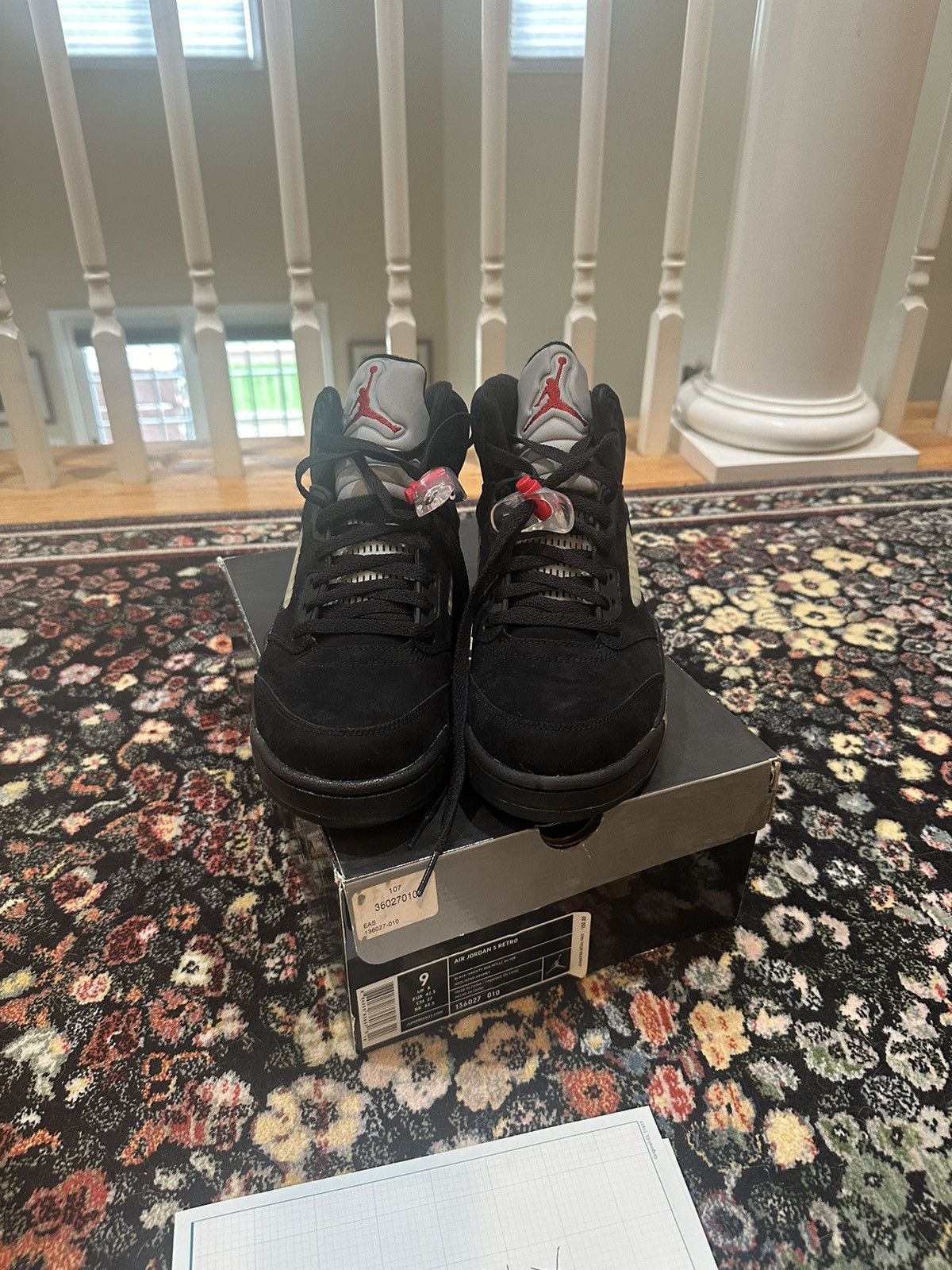 Jordan Brand 2011 Jordan 5 Black Metallic Size US 9 / EU 42 - 4 Thumbnail