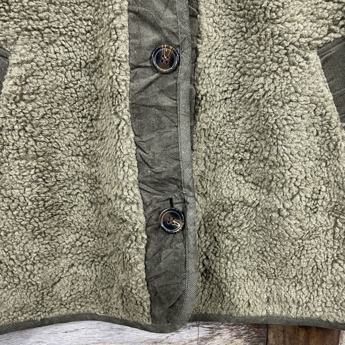 Japanese Brand × Vintage Vintage Natural Military Fleece Sherpa Jacket Size US M / EU 48-50 / 2 - 4 Thumbnail