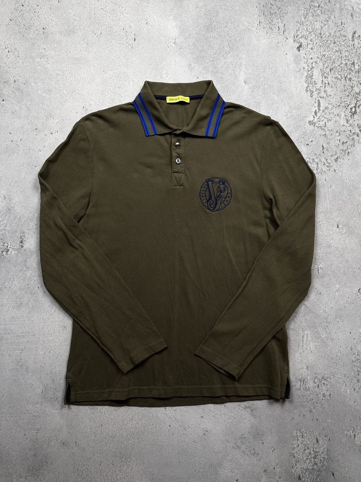 Versace Jeans Couture Vintage Versace Jeans Longsleeve Polo Y2K Tee Tshirt 00s Lux Size US S / EU 44-46 / 1 - 1 Thumbnail