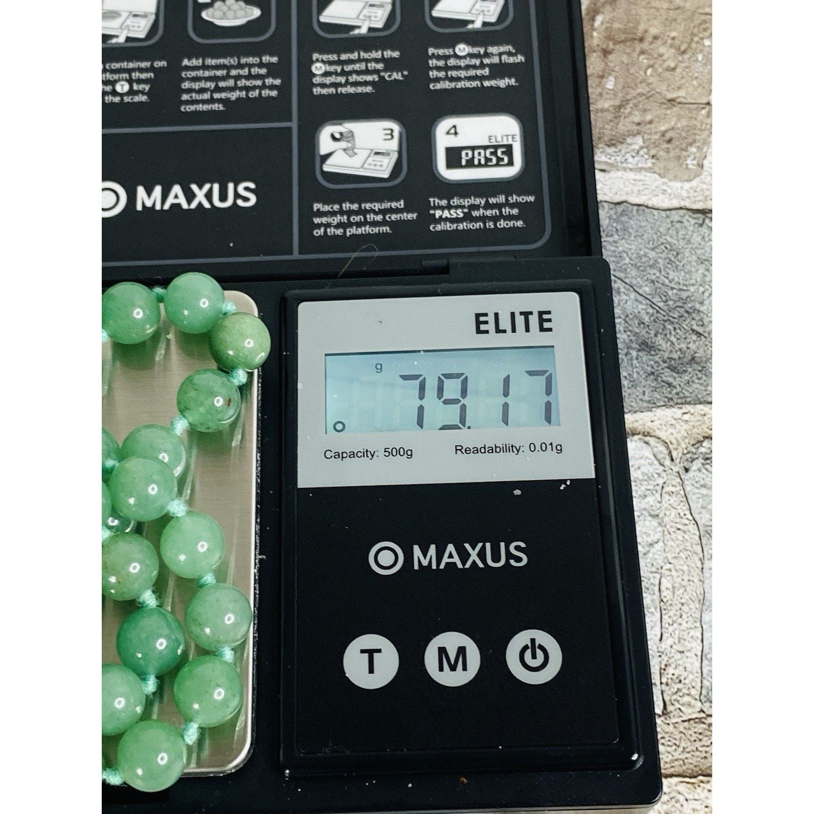 The Unbranded Brand VTG Statement 8mm Green Jade Bead & Rose Quartz 30" Necklace Size ONE SIZE - 10 Thumbnail