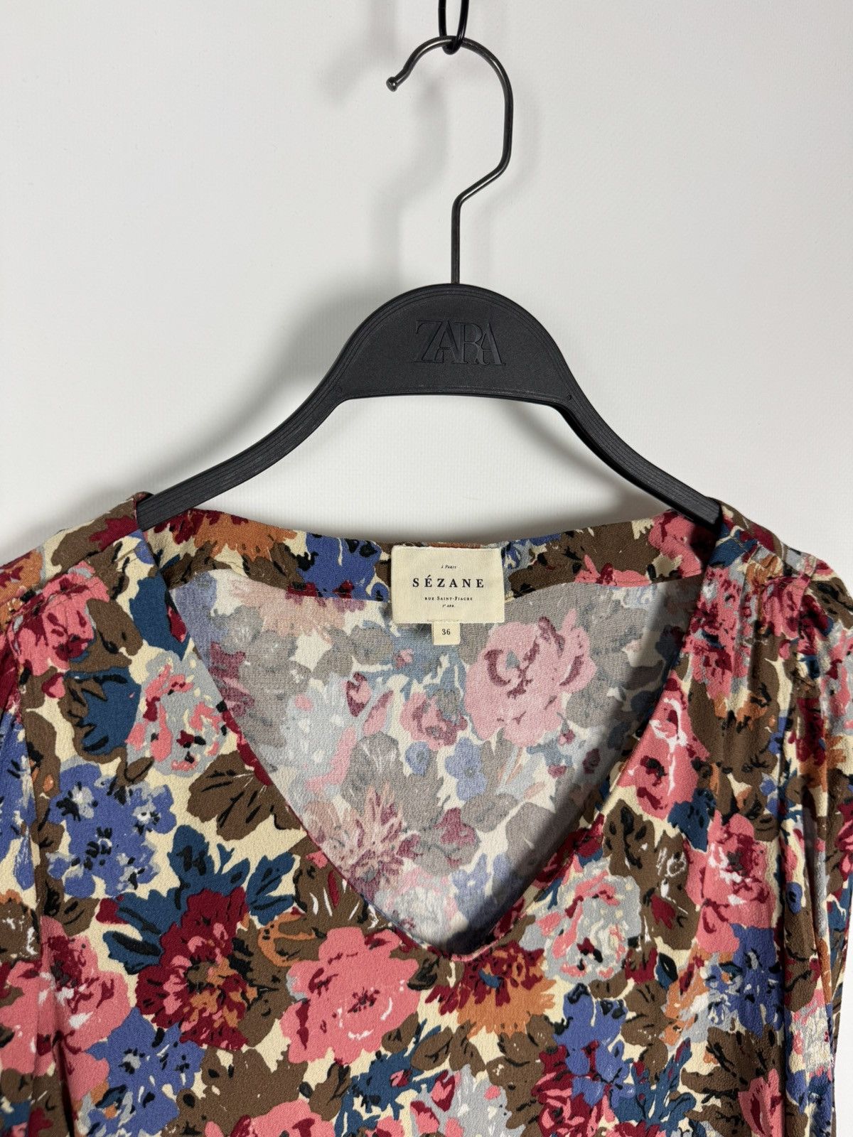 Sezane Sezane Aurena Floral Midi Dress Size XS / US 0-2 / IT 36-38 - 4 Thumbnail