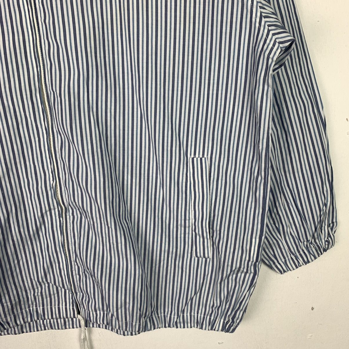 Japanese Brand Striped Full zipper Jacket with Hood Size US M / EU 48-50 / 2 - 3 Thumbnail