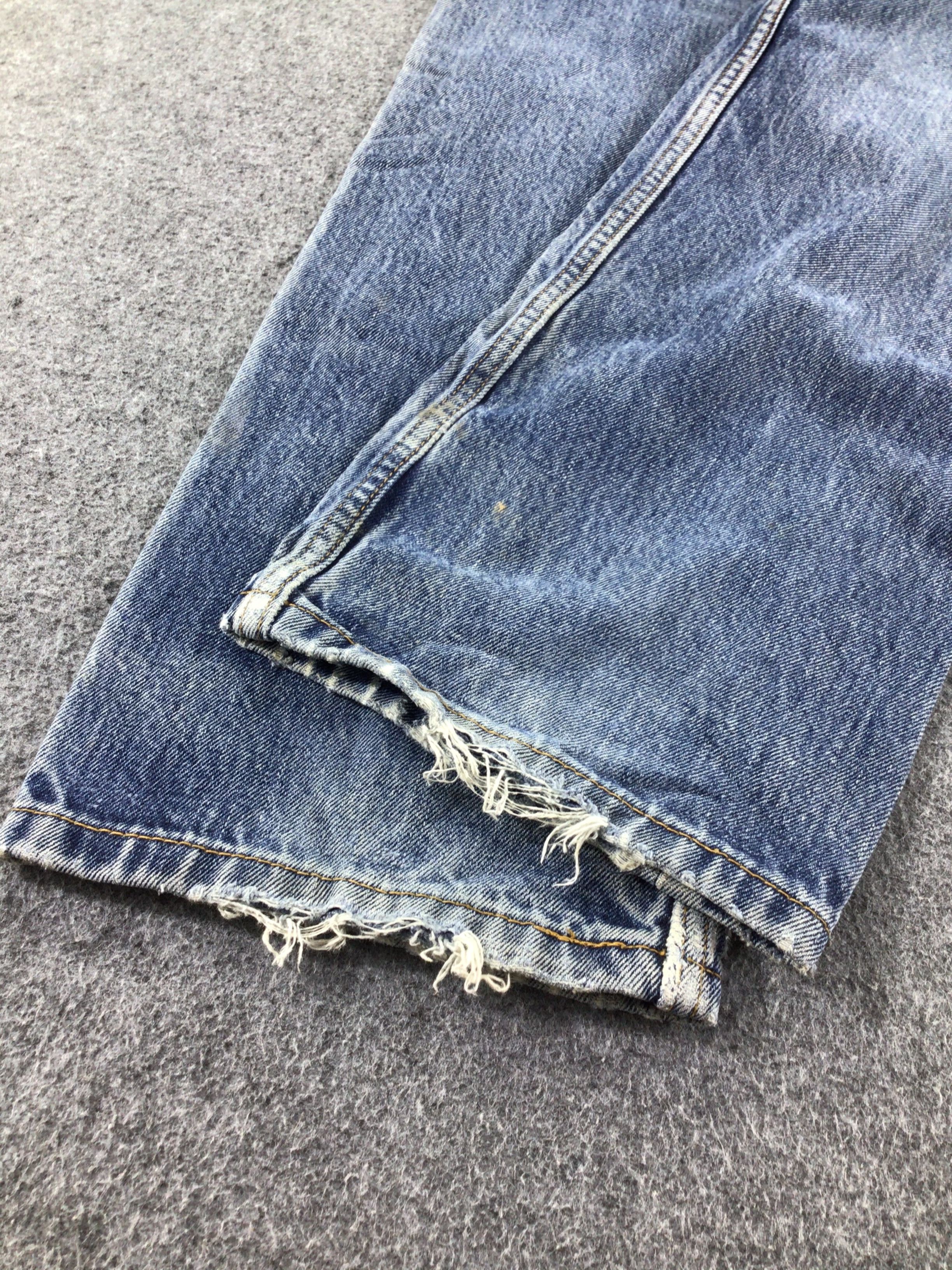 Levi's Distress Vintage Levis 505 Jeans Faded Blue Denim -J512 Size US 33 - 6 Thumbnail