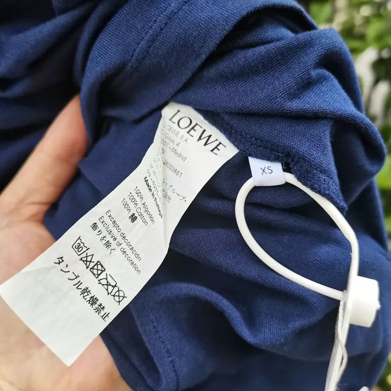Loewe LOEWE Blue lettering short sleeve T-shirt Size US XS / EU 42 / 0 - 5 Thumbnail