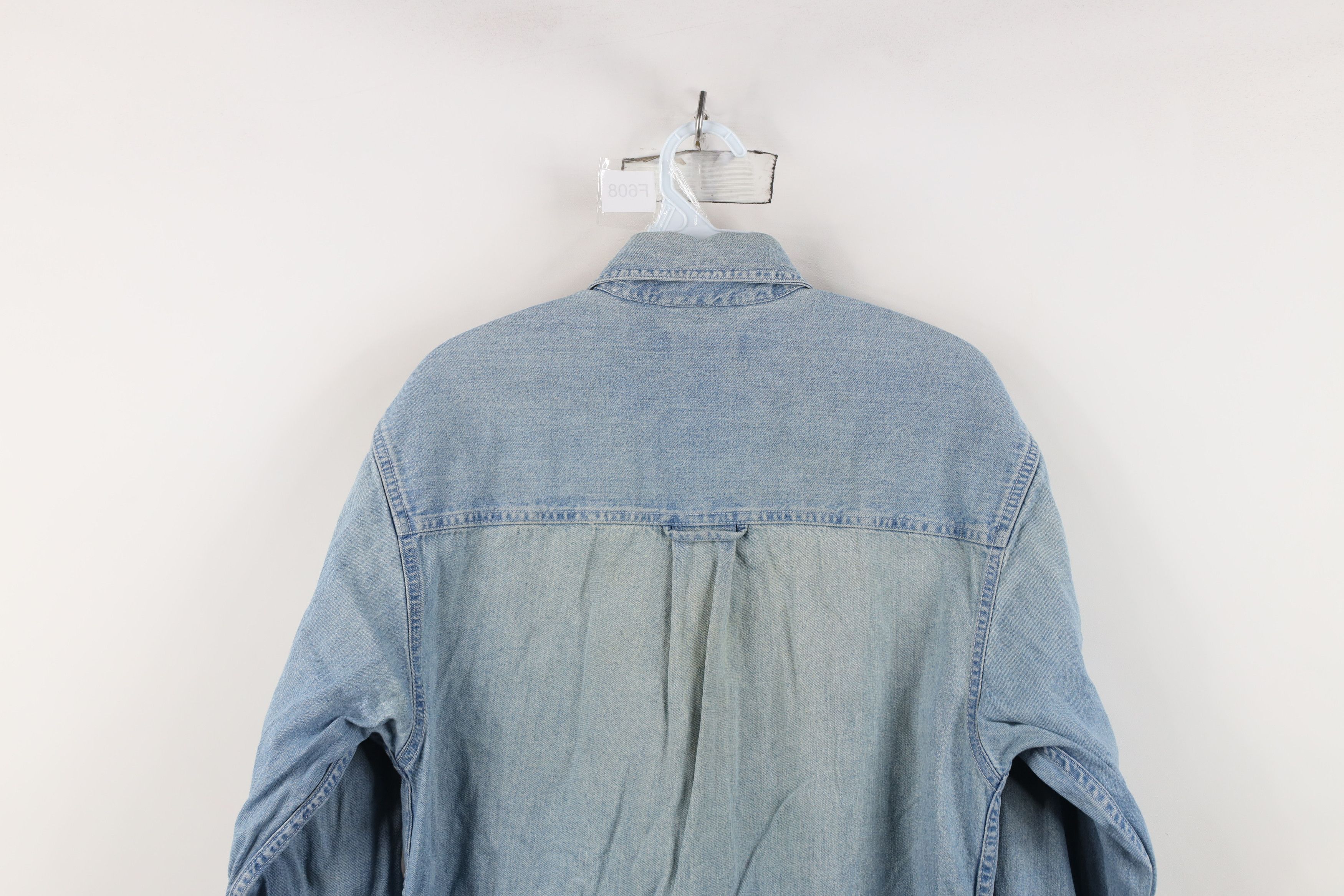 Vintage Vintage 90s Streetwear Bee Denim Jean Button Down Shirt Blue Size US XS / EU 42 / 0 - 13 Thumbnail