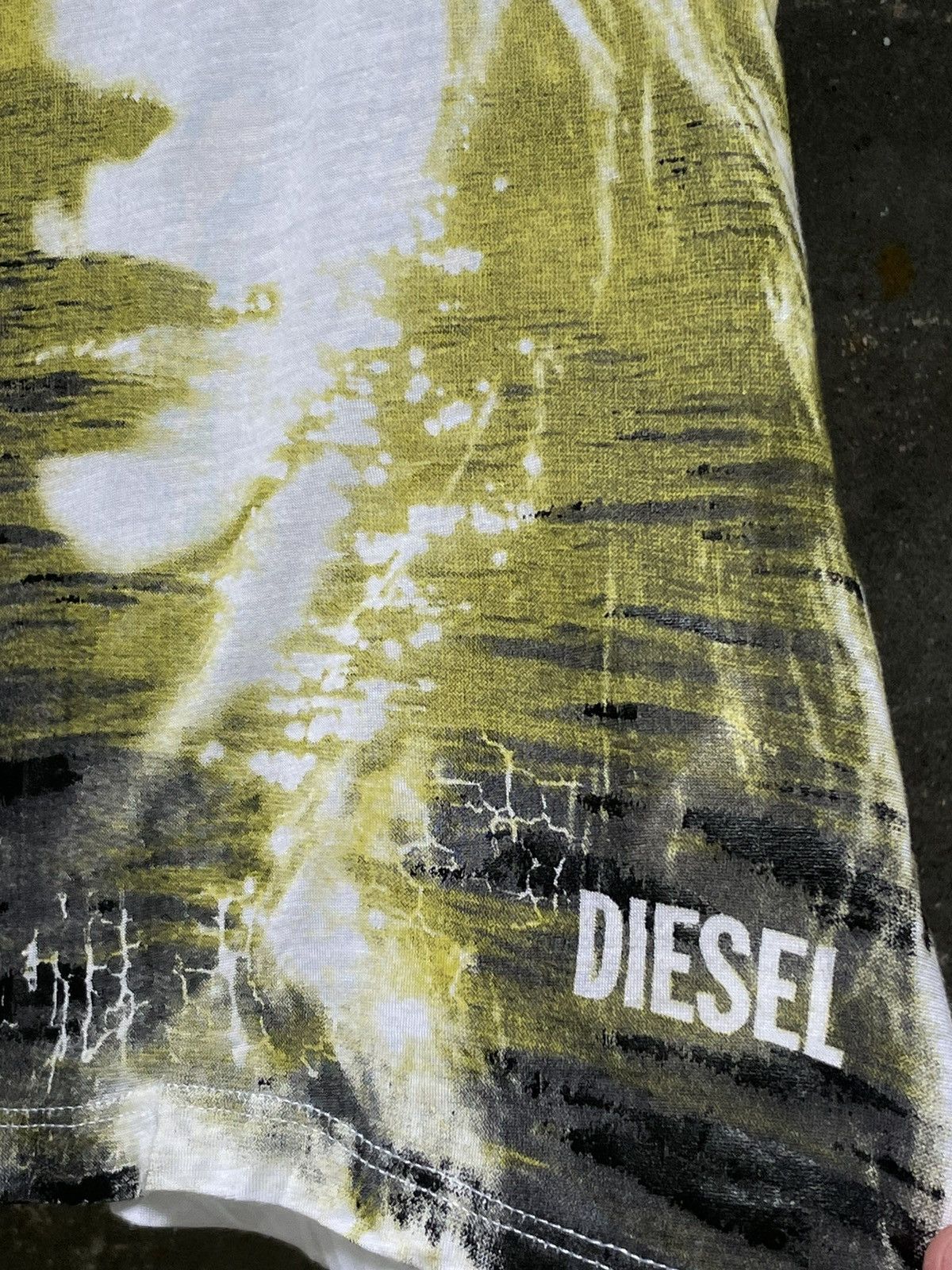 Diesel × Vintage OPIUM 🪅 Diesel Y2K Face T-Shirt Japanese Style Ocean RARE Size XS / US 0-2 / IT 36-38 - 4 Thumbnail
