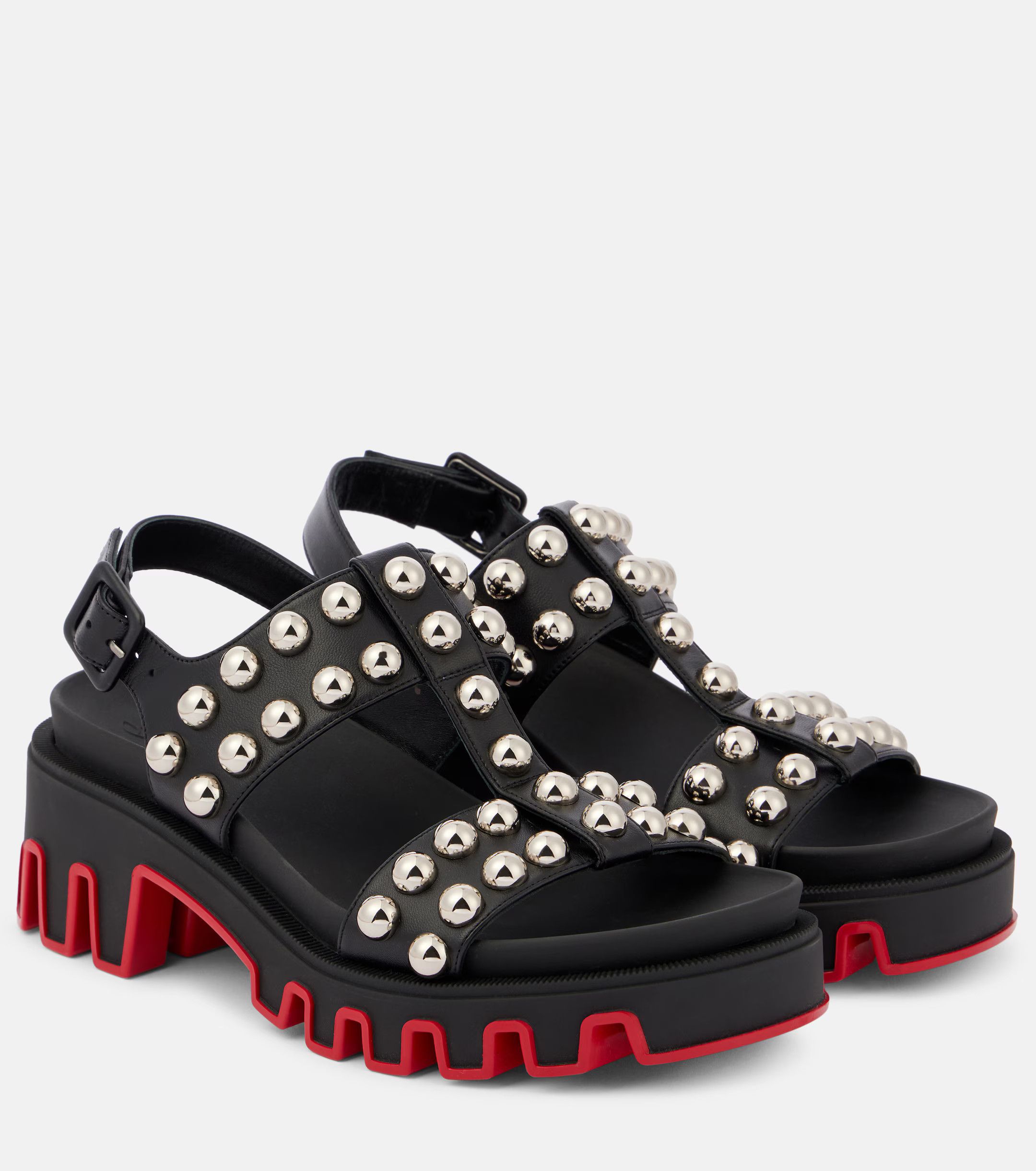 Christian Louboutin o1w1db10725 Sandals in Black Size US 9.5 / IT 39.5 - 1 Thumbnail