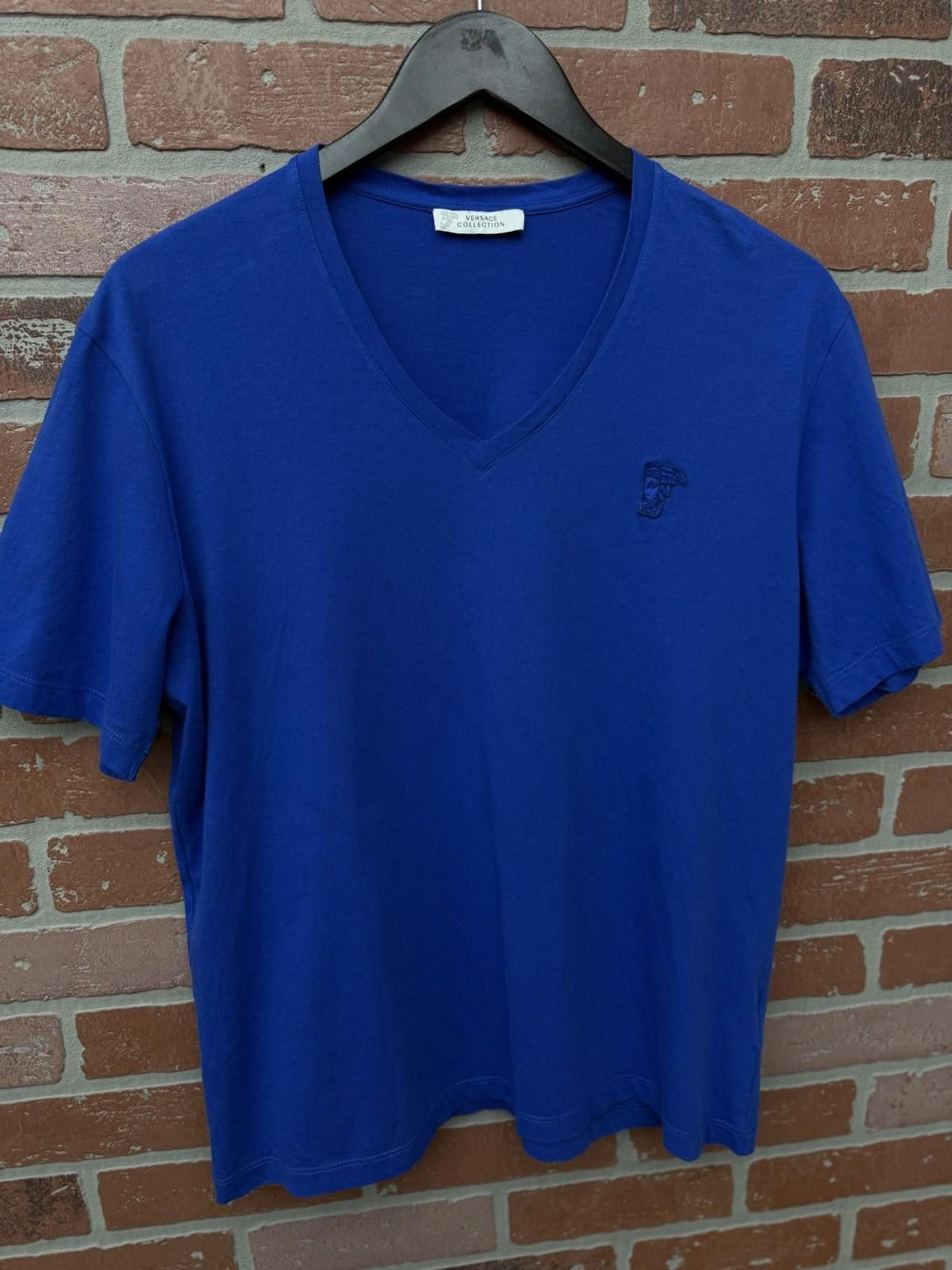 Versace Versace Blue T-Shirt Men’s Size Large | Logo Tee |V Neck Size US L / EU 52-54 / 3 - 2 Thumbnail