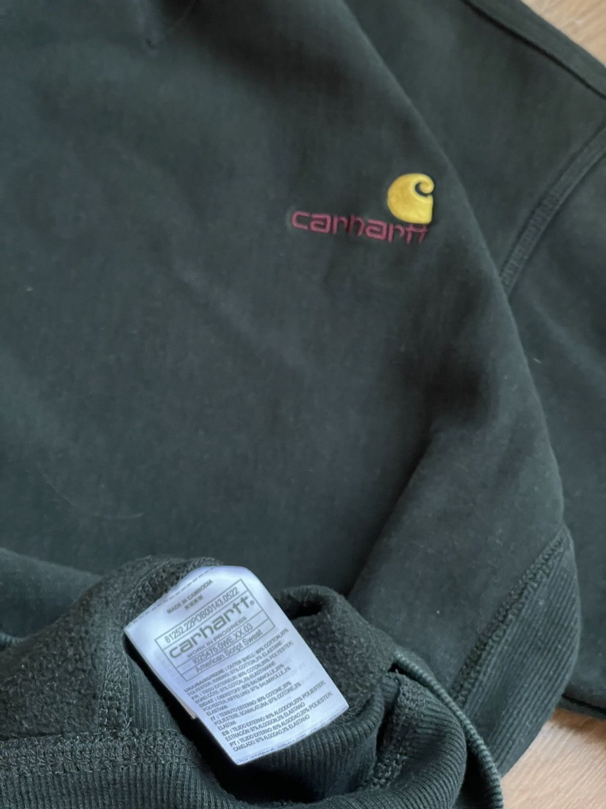 Carhartt Wip × Vintage Carhartt WIP heavyweight American script sweatshirt Size US M / EU 48-50 / 2 - 6 Thumbnail