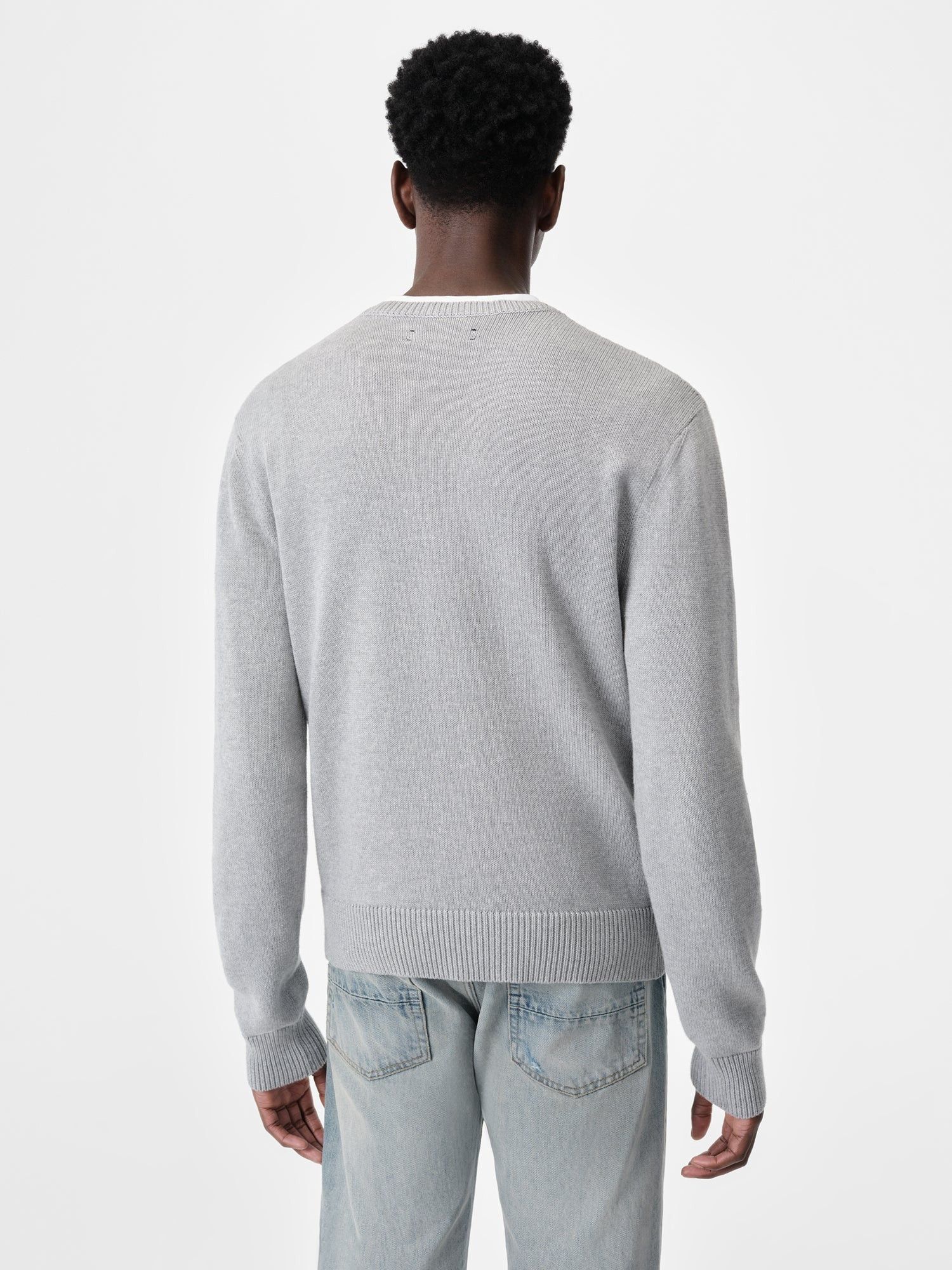 Amiri o1orln0326 Arts District Crewneck Sweater in Grey Size US L / EU 52-54 / 3 - 5 Thumbnail