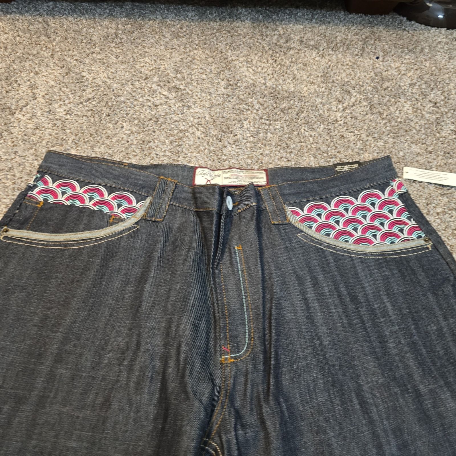 Artful Dodger NWT Y2K Vtg Artful Dodger Pastel Tiger Embroidered Jeans 42 Size US 42 / EU 58 - 4 Thumbnail