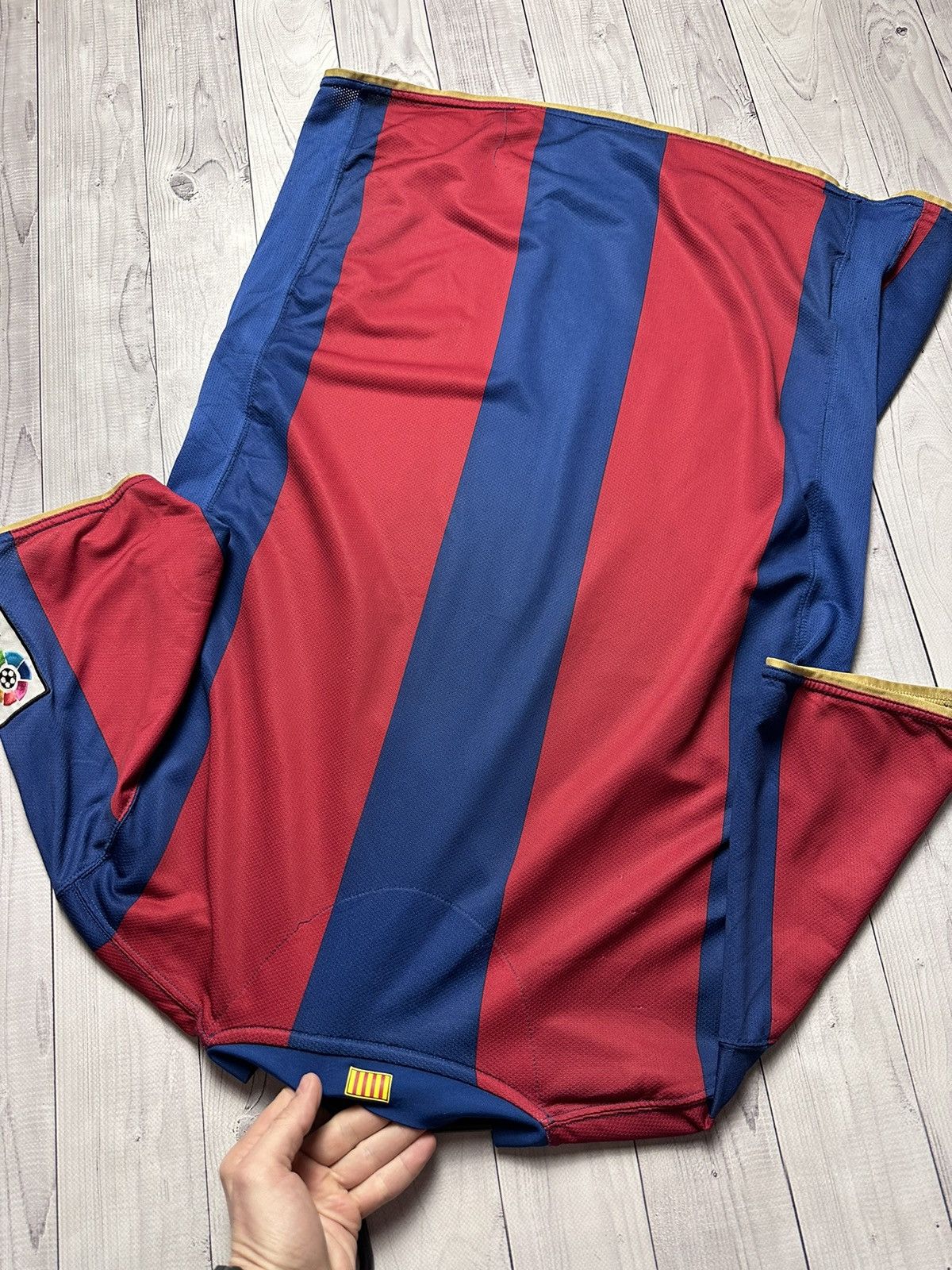 Nike × Vintage Vintage Nike Barcelona soccer jersey 150 years rare size L Size US L / EU 52-54 / 3 - 11 Thumbnail