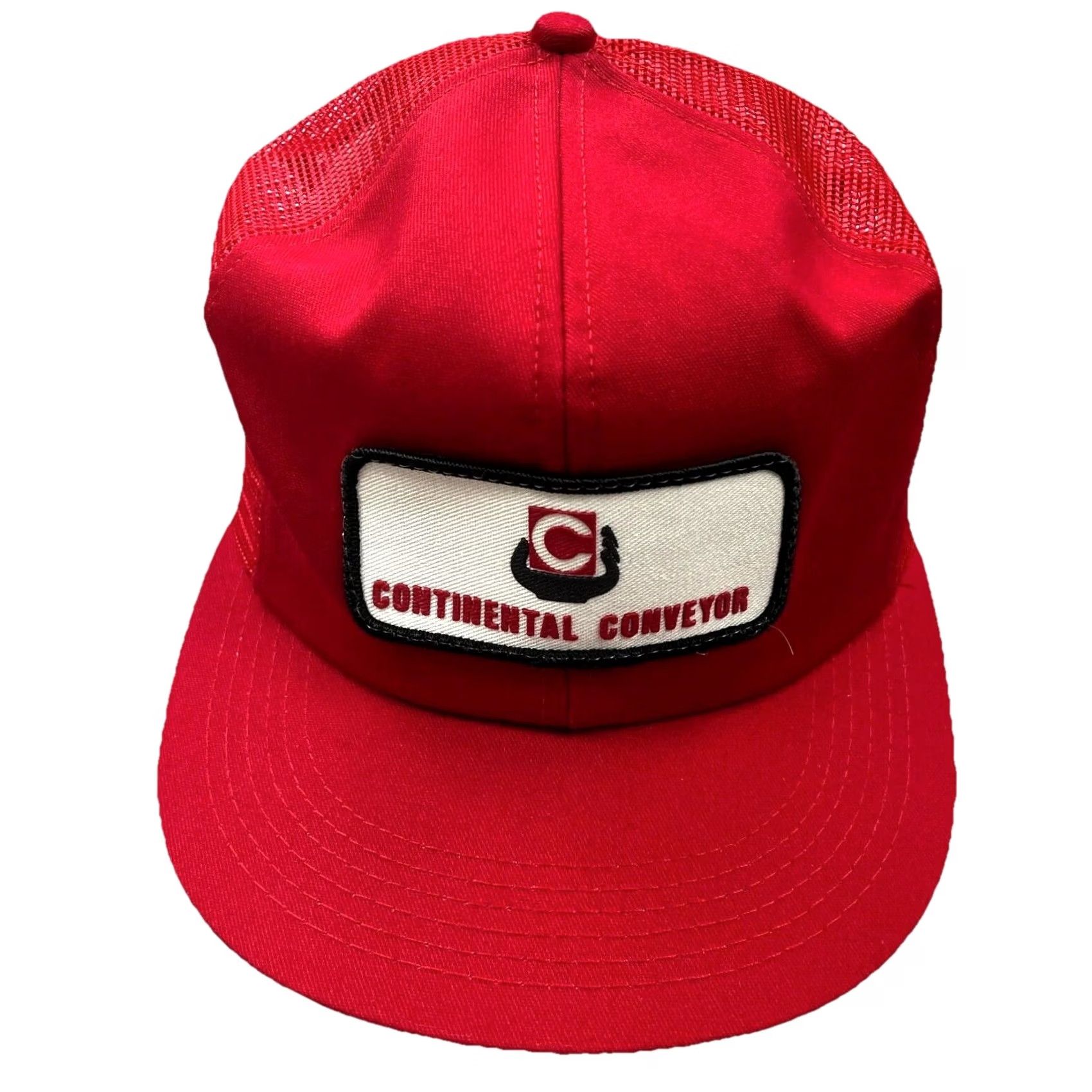 Vintage VINTAGE K Products Trucker Hat Cap Red Made In USA Patch Farm 80s Mine Snapback Mens Size ONE SIZE - 3 Thumbnail