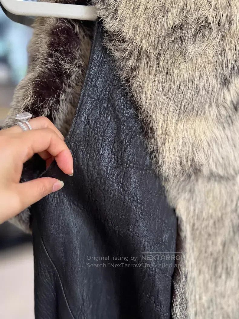 Helmut Lang Helmut Lang size P Ultra-Designed Fur Coat, Rabbit Fur Size S / US 4 / IT 40 - 5 Thumbnail