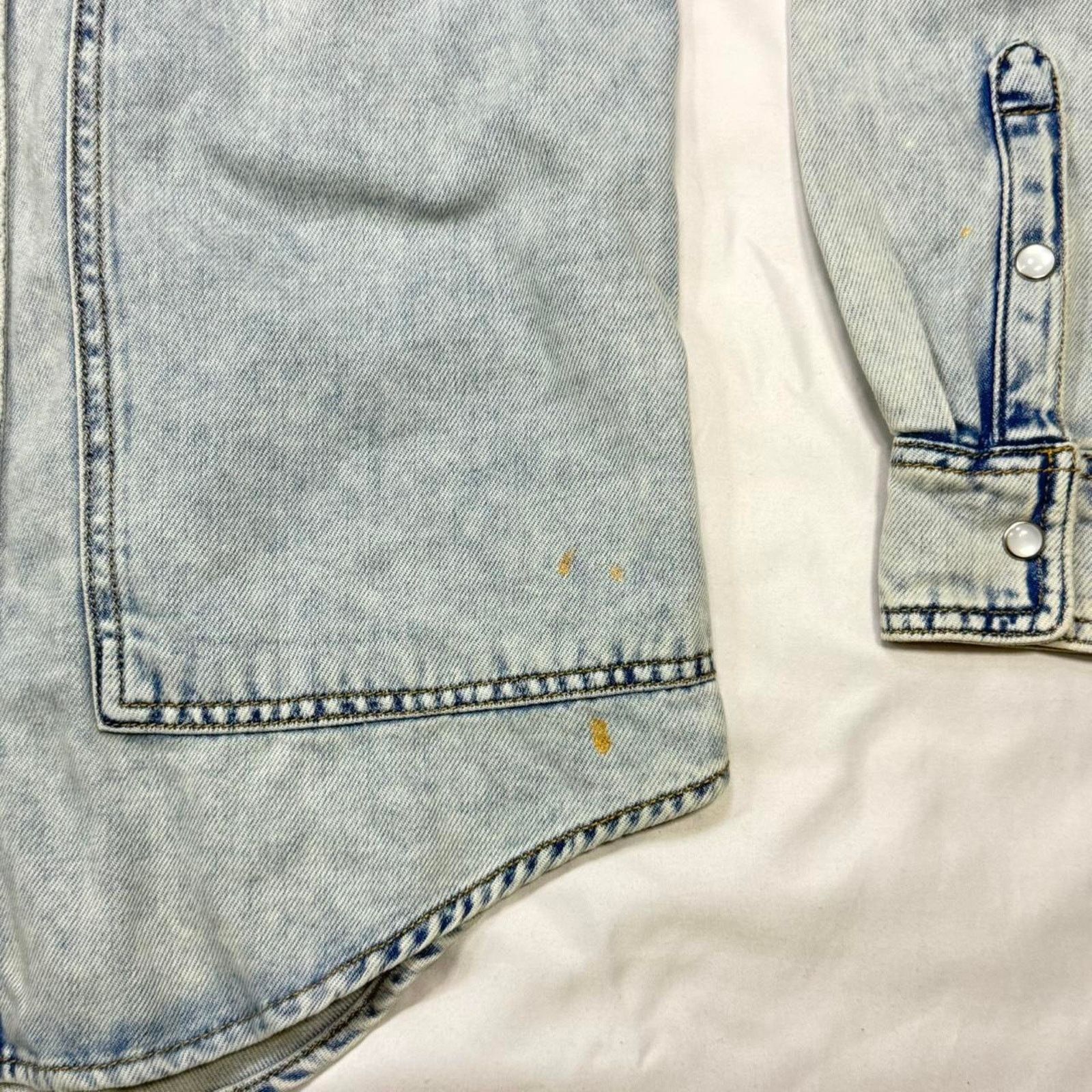 & Other Stories Wild Fable Women's Long Sleeve Oversized Western Denim Shirt Size XXS / US 00 / IT 34 - 4 Thumbnail