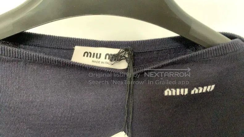 Miu Miu Miu Miu Blue Off. Size US M / EU 48-50 / 2 - 2 Thumbnail