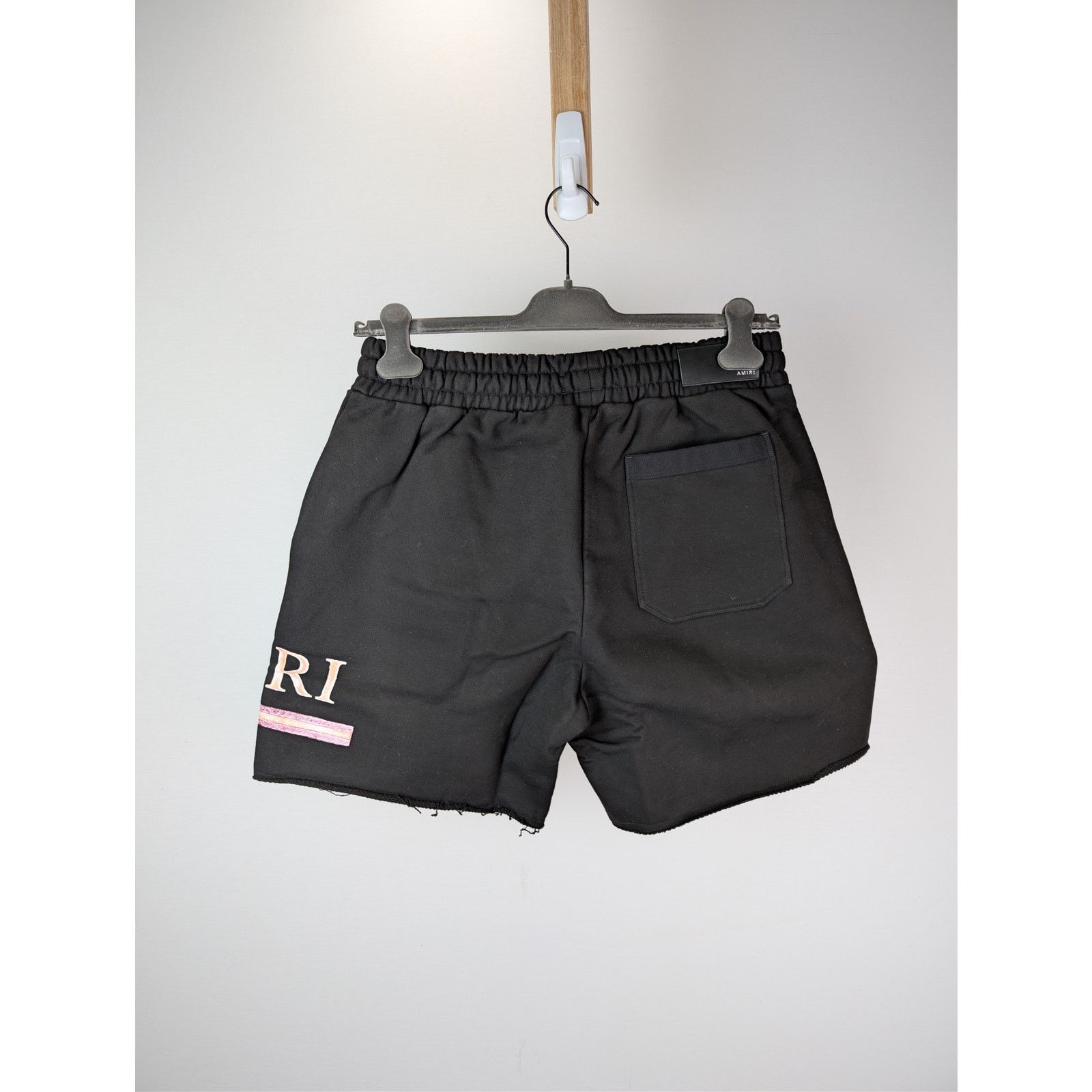 Amiri o1rshd1 MA Watercolor Bar Sweatshort in Black Size US 32 / EU 48 - 11 Thumbnail