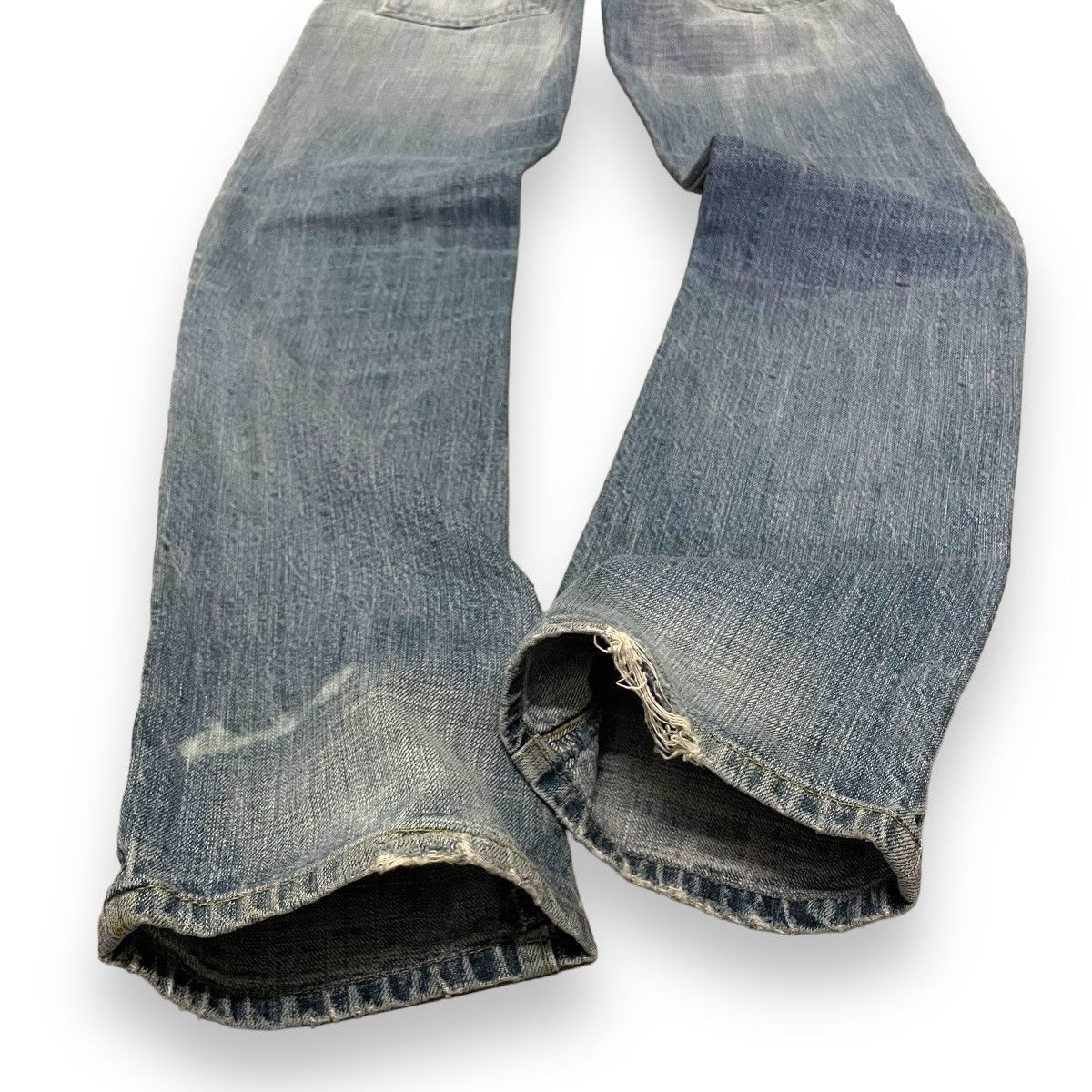 Samurai Jeans 🇯🇵 ONIARI NIPPON SUKAJAN EMBROIDERED DRAGON WASHED DENIM Size US 28 / EU 44 - 12 Thumbnail