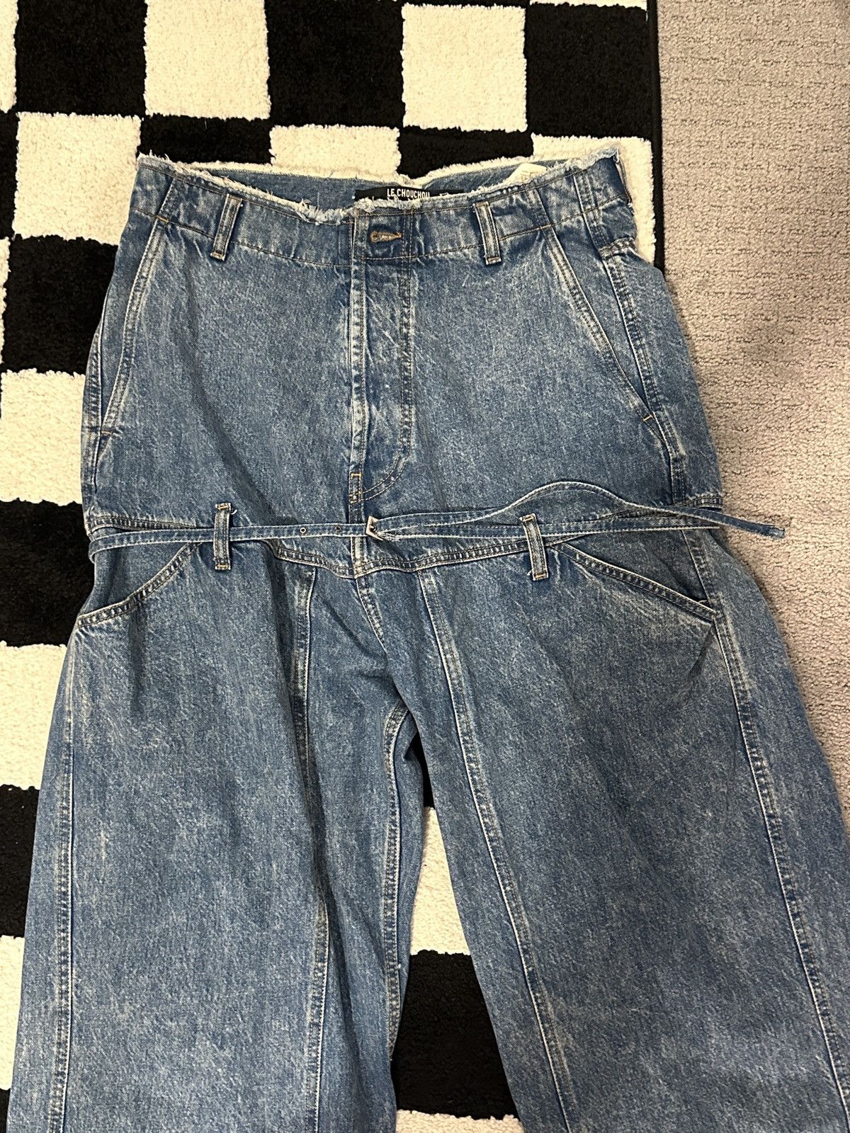 Jacquemus Jacquemus Blue Le Chouchou 'Le de Nîmes Criollo' Jeans Size US 31 - 2 Thumbnail