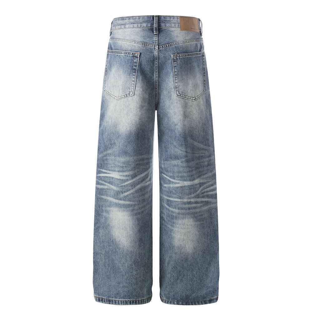 Vintage Men's Punk-Style Washed & Distressed Denim Jeans Size US 32 / EU 48 - 2 Thumbnail