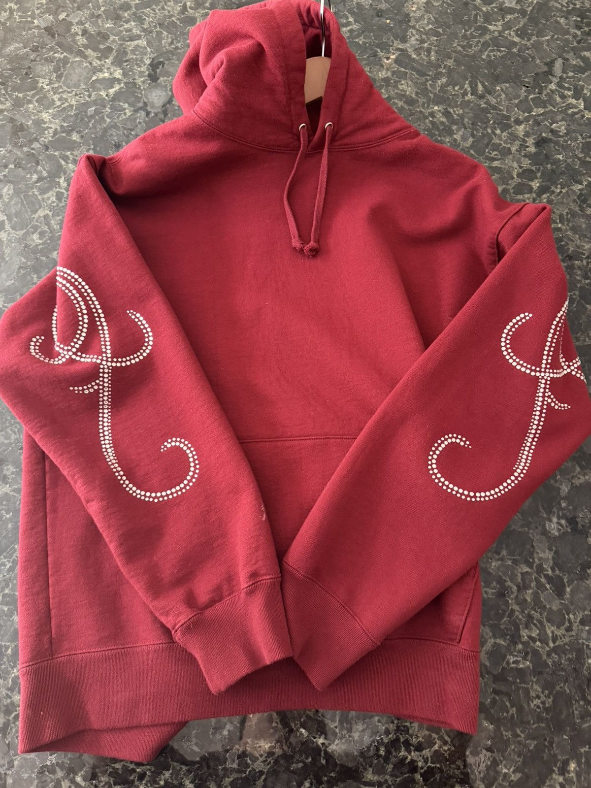 Supreme Fw19 Supreme Rhinestone Script Hooded Sweatshirt Size US M / EU 48-50 / 2 - 4 Thumbnail