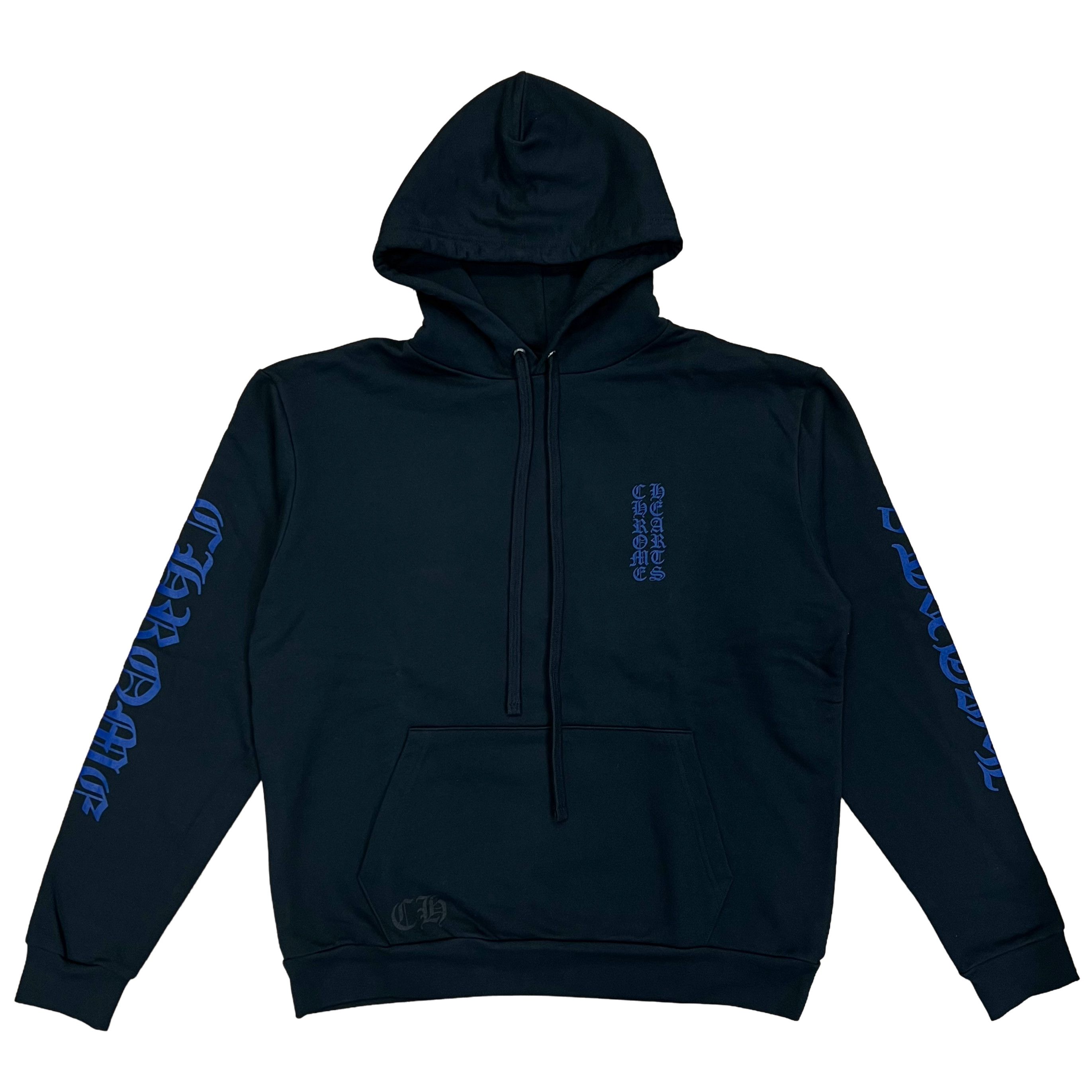 Chrome Hearts Vertical Logo Hoodie Black/Blue Size US L / EU 52-54 / 3 - 1 Preview