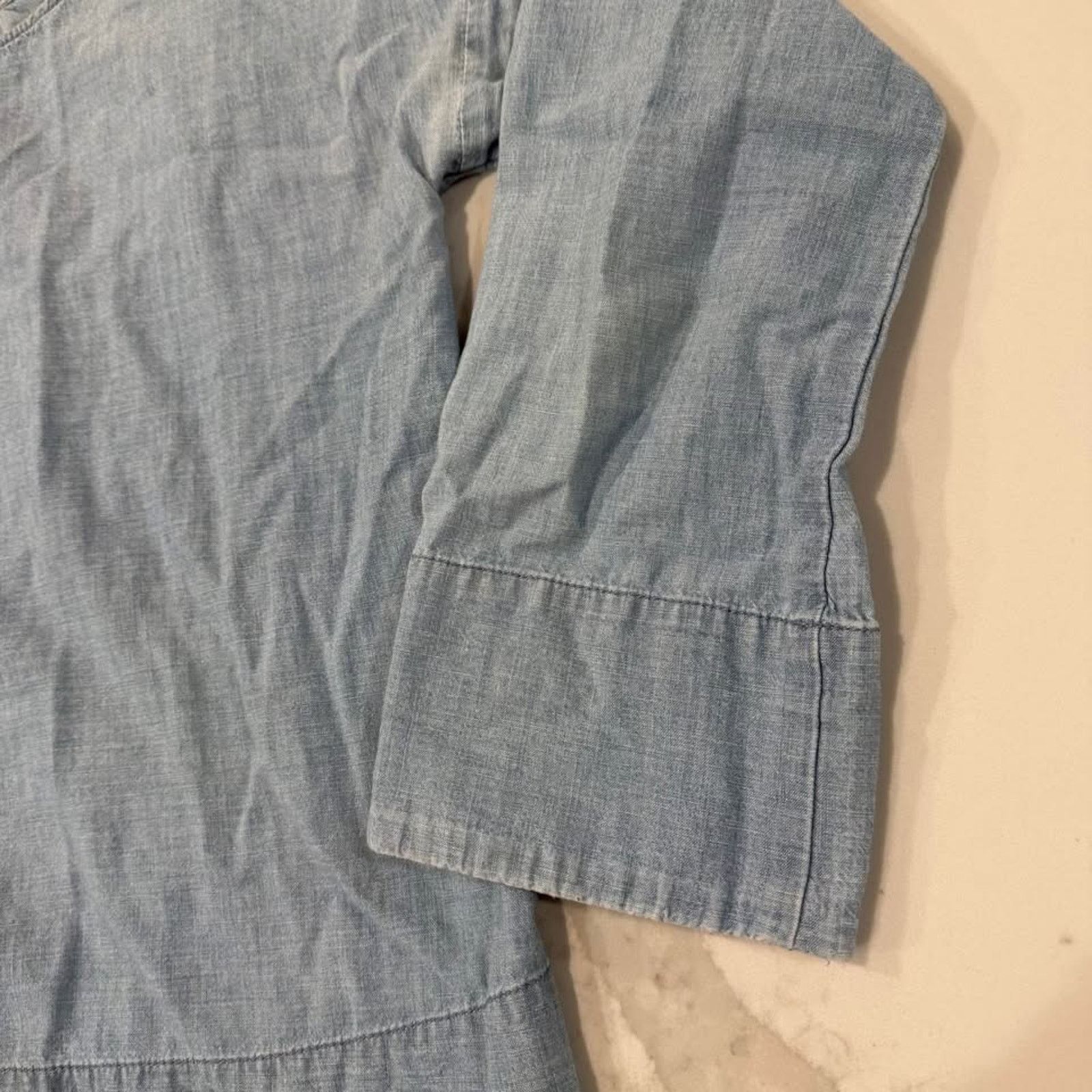 Madewell Madewell Convertible ColdShoulder Chambray Blouse Womens XXS Size XXS / US 00 / IT 34 - 3 Thumbnail