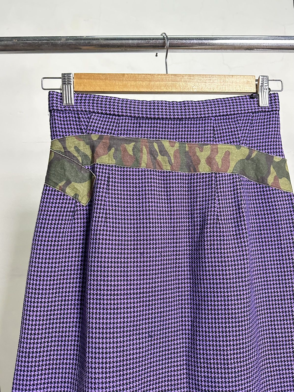 Comme des Garcons 00’s Army Camo Purple Skirt Comme Des Garcons Size 29" - 5 Thumbnail