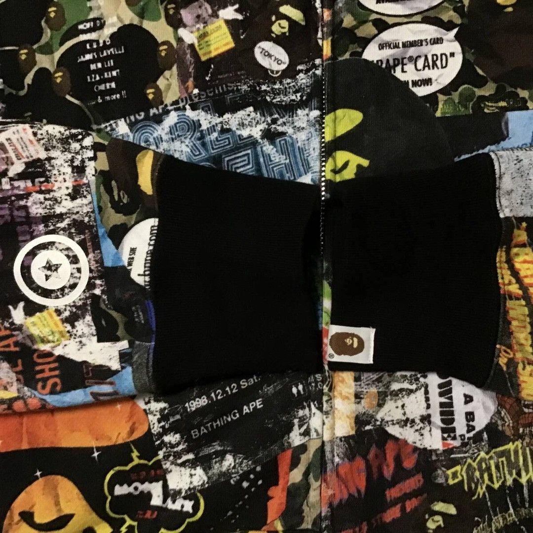 Bape BAPE Flyer Pattern Shark Full Zip Hoodie a bathing ape Size US XL / EU 56 / 4 - 6 Thumbnail