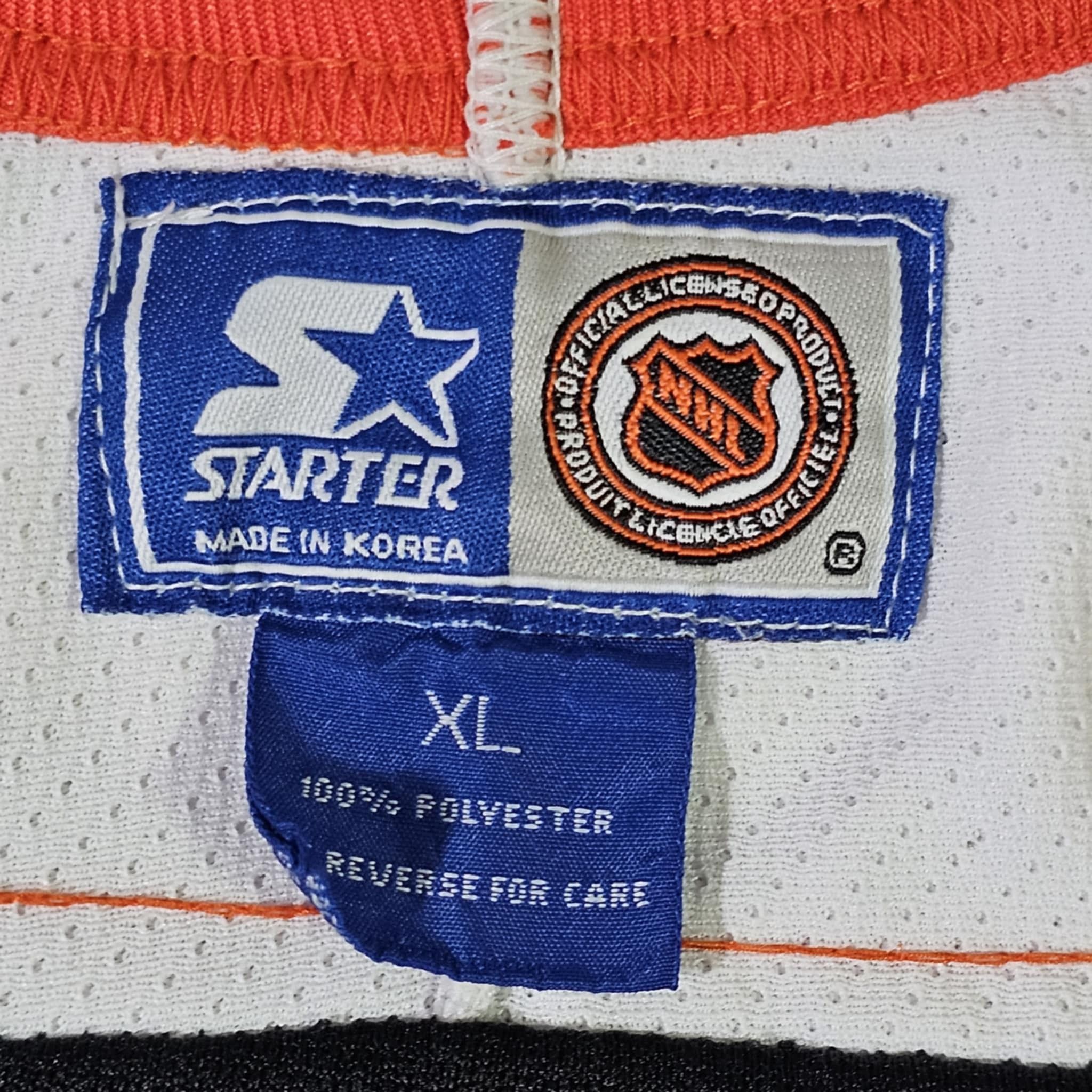 NHL × Starter × Vintage Philadelphia Flyers Vintage 90s Starter Hockey Jersey Size US XL / EU 56 / 4 - 4 Thumbnail