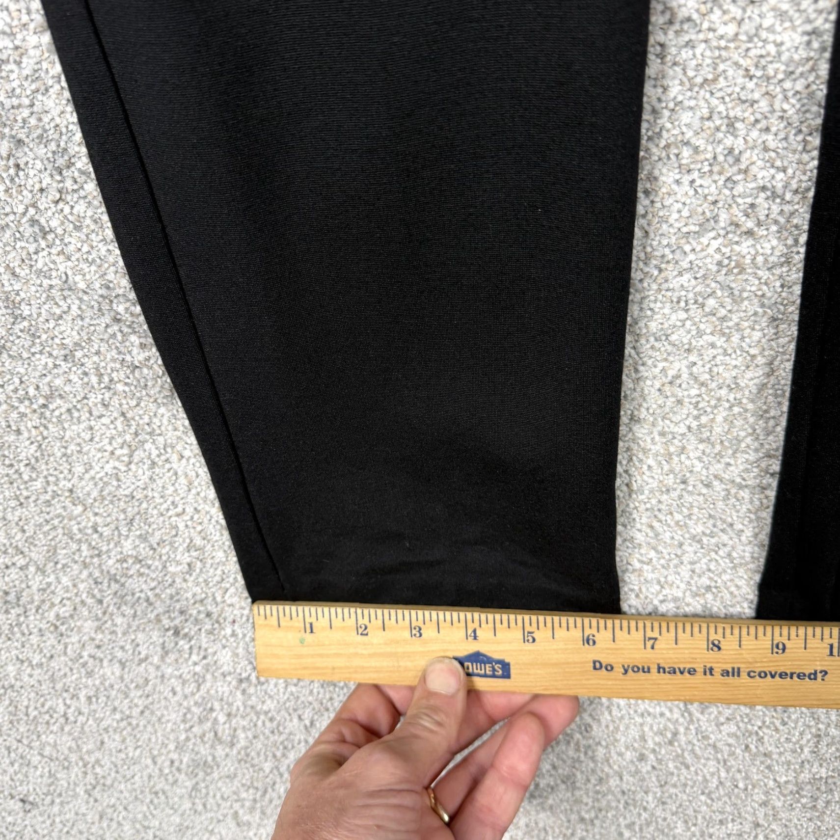 Vintage Chico's Chicos Dress Pants Womens 1 Black Ponte Preppy Slimming Tapered Elastic Waist Pockets Flat Front Size 25" / US 0 / IT 36 - 3 Thumbnail