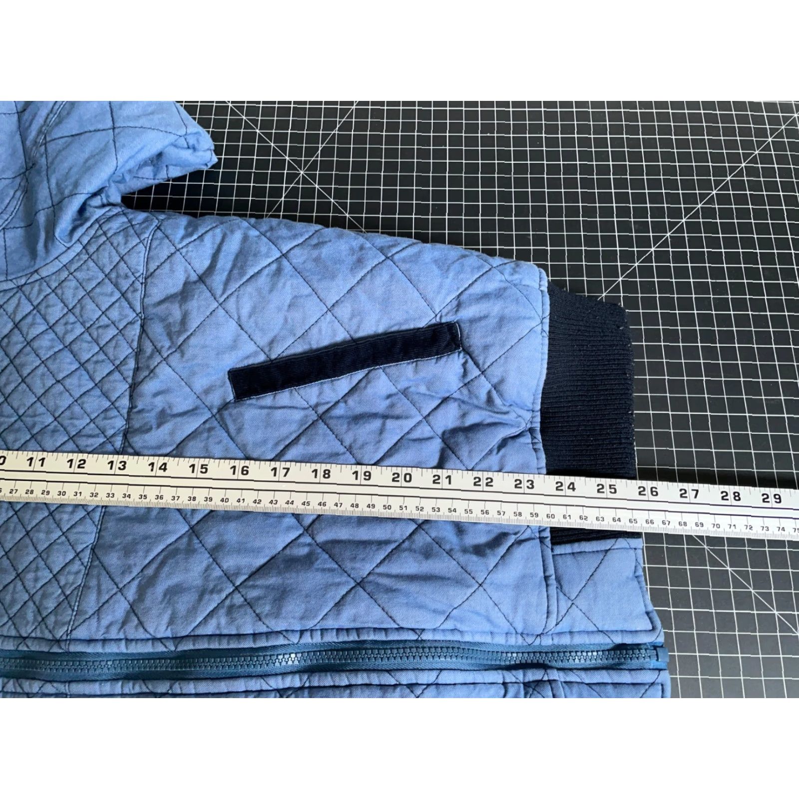 Vintage Pigeon Staple Quilted Bomber Jacket Men XL Blue Corduroy Trim Streetwear Size US XL / EU 56 / 4 - 6 Thumbnail