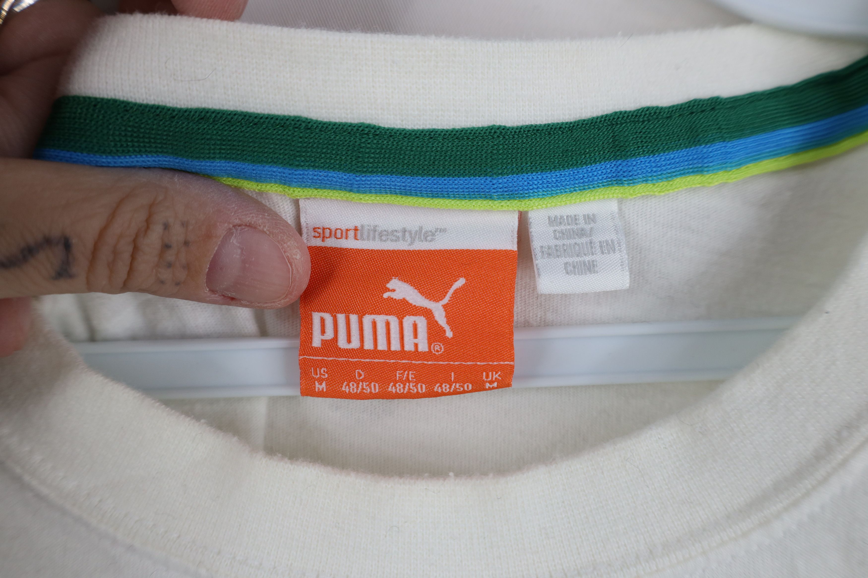 Puma Puma Golf Spell Out Get A Grip Short Sleeve T-Shirt White Size US M / EU 48-50 / 2 - 7 Thumbnail
