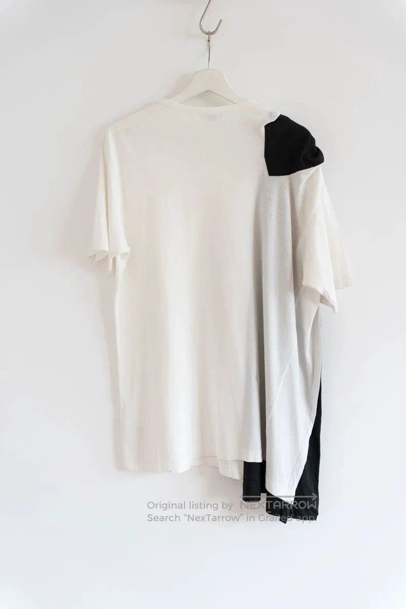 Yohji Yamamoto Yohji Yamamoto 15ss Black White Short Sleeve T-shirt Size US M / EU 48-50 / 2 - 2 Thumbnail