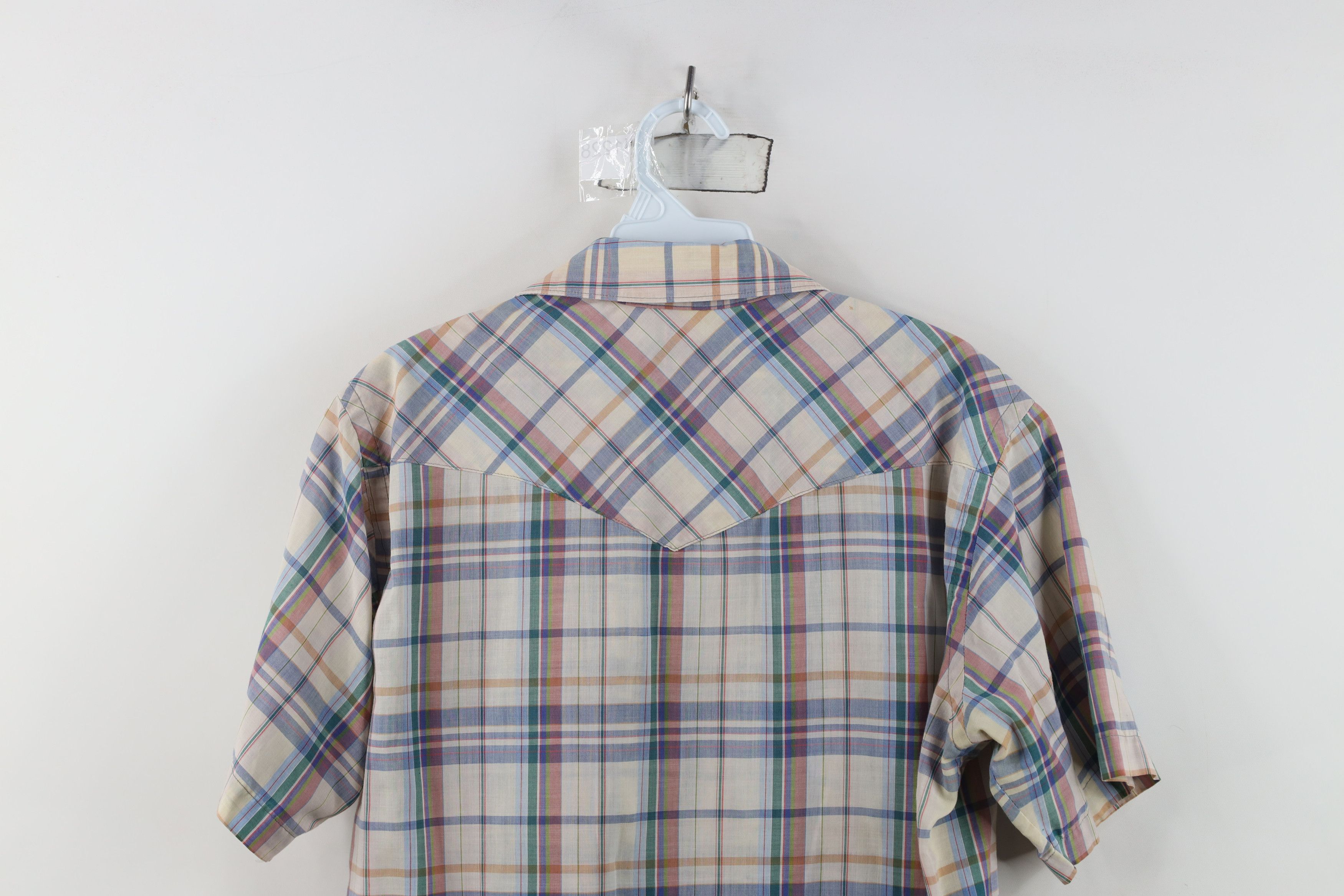 Wrangler Vintage 80s 90s Wrangler Snap Button Shirt Short Sleeve USA Size US M / EU 48-50 / 2 - 11 Thumbnail