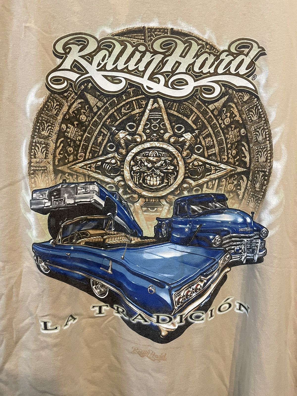 Vintage Vtg Rolling Hard La Tradicion Car Motive Size US XL / EU 56 / 4 - 2 Thumbnail