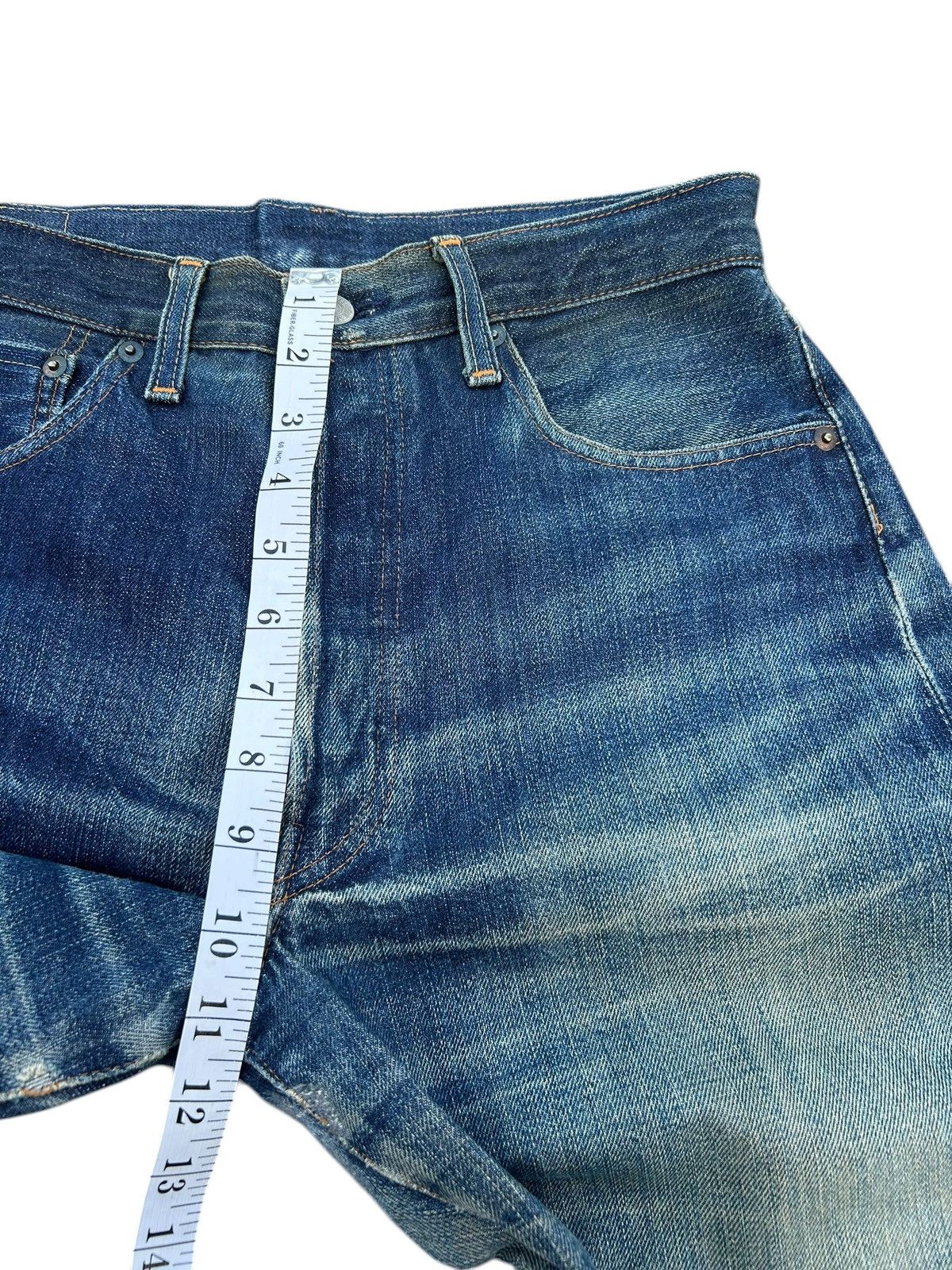 Kapital Vintage Levis Big E Selvedge Distressed Denim Jeans Size US 30 / EU 46 - 21 Thumbnail