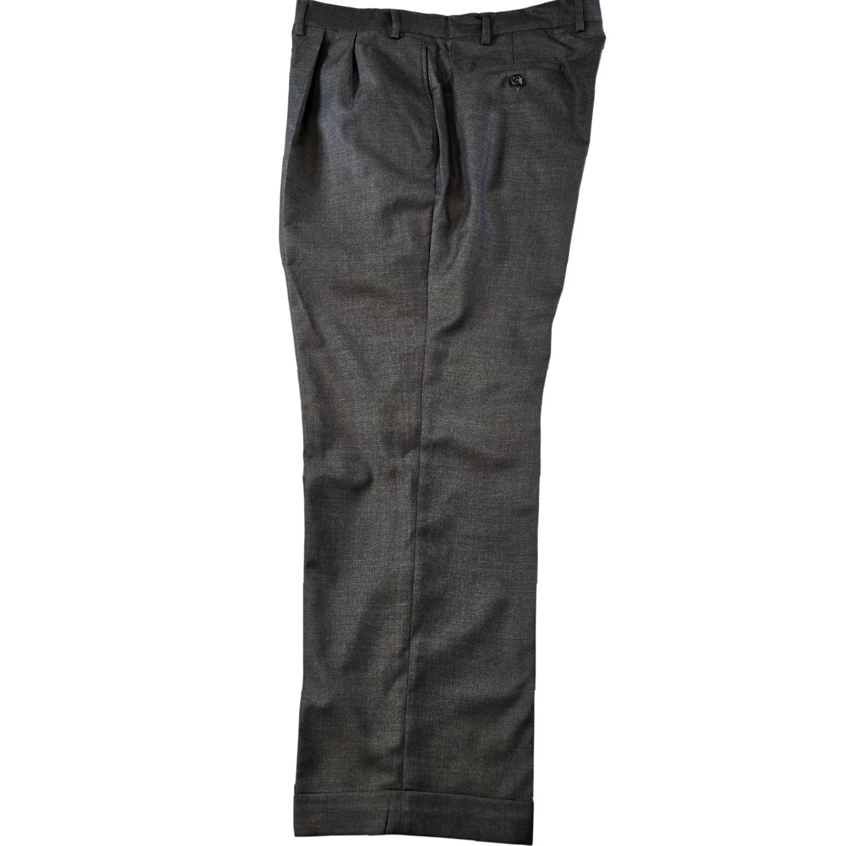 Ralph Lauren Lauren Ralph Lauren Pants Mens 34x30 Gray Dress Tweed Pleated Straight Pockets Size US 34 / EU 50 - 2 Thumbnail