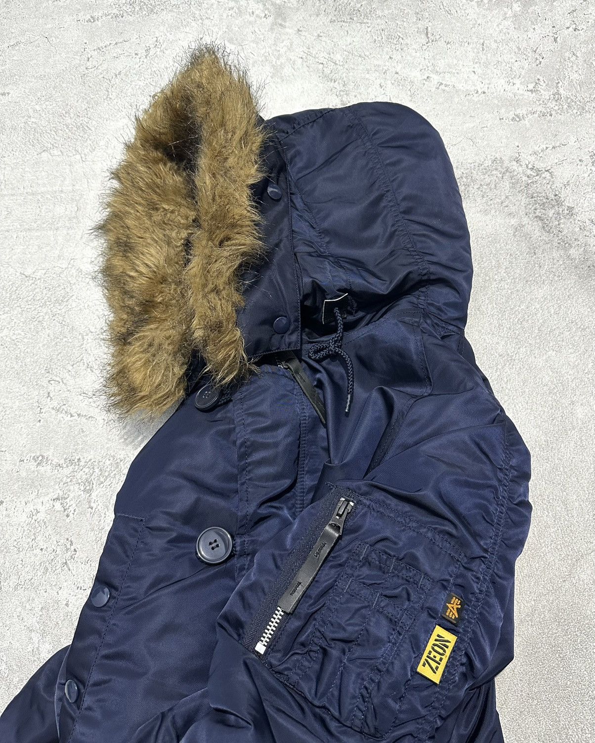 Alpha Industries Alpha Industries X Gundam Zeon N3B Fur Parka Bomber Jacket Size US M / EU 48-50 / 2 - 11 Thumbnail