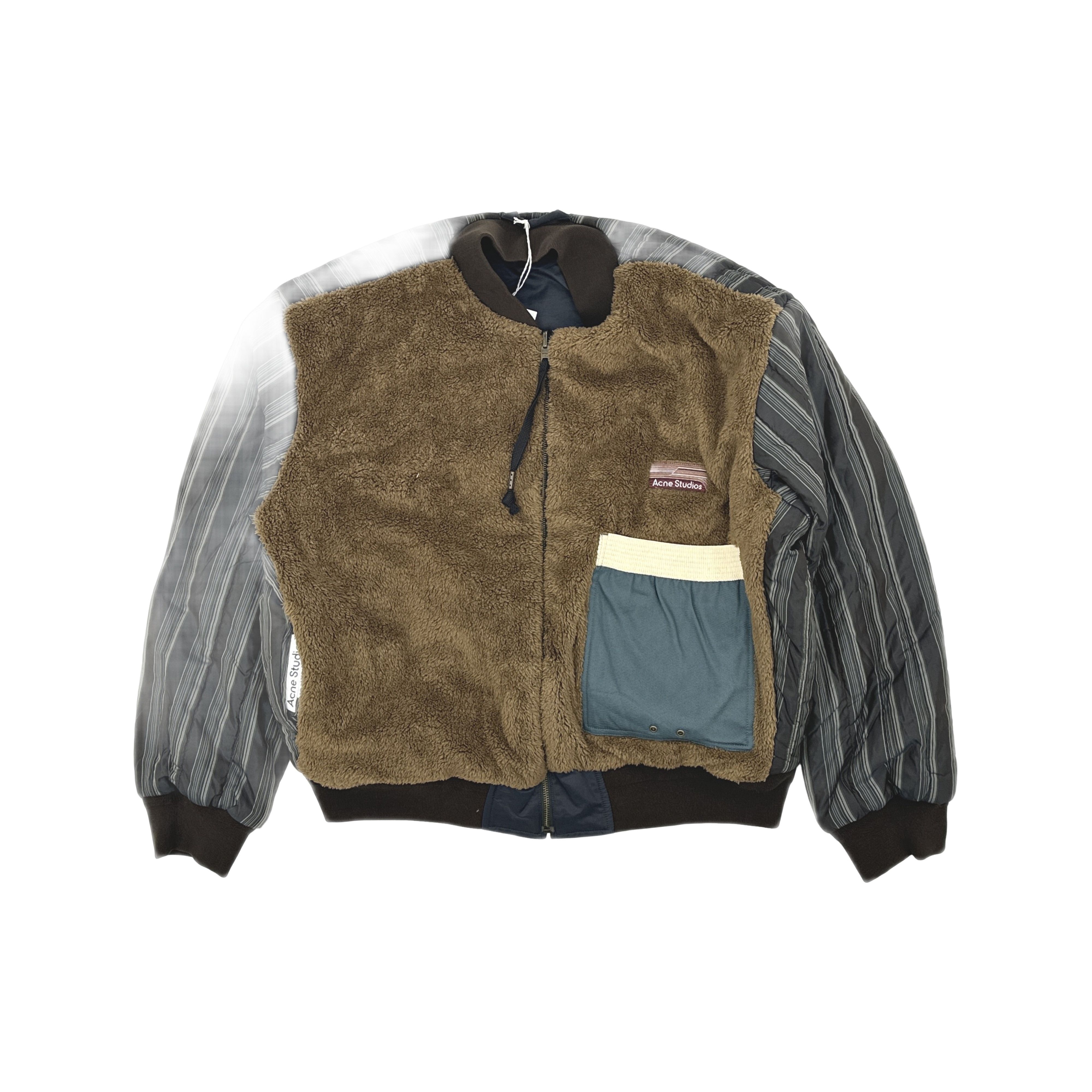 Acne Studios ACNE Silas Bomber Jacket Khaki Iridescent Size 46