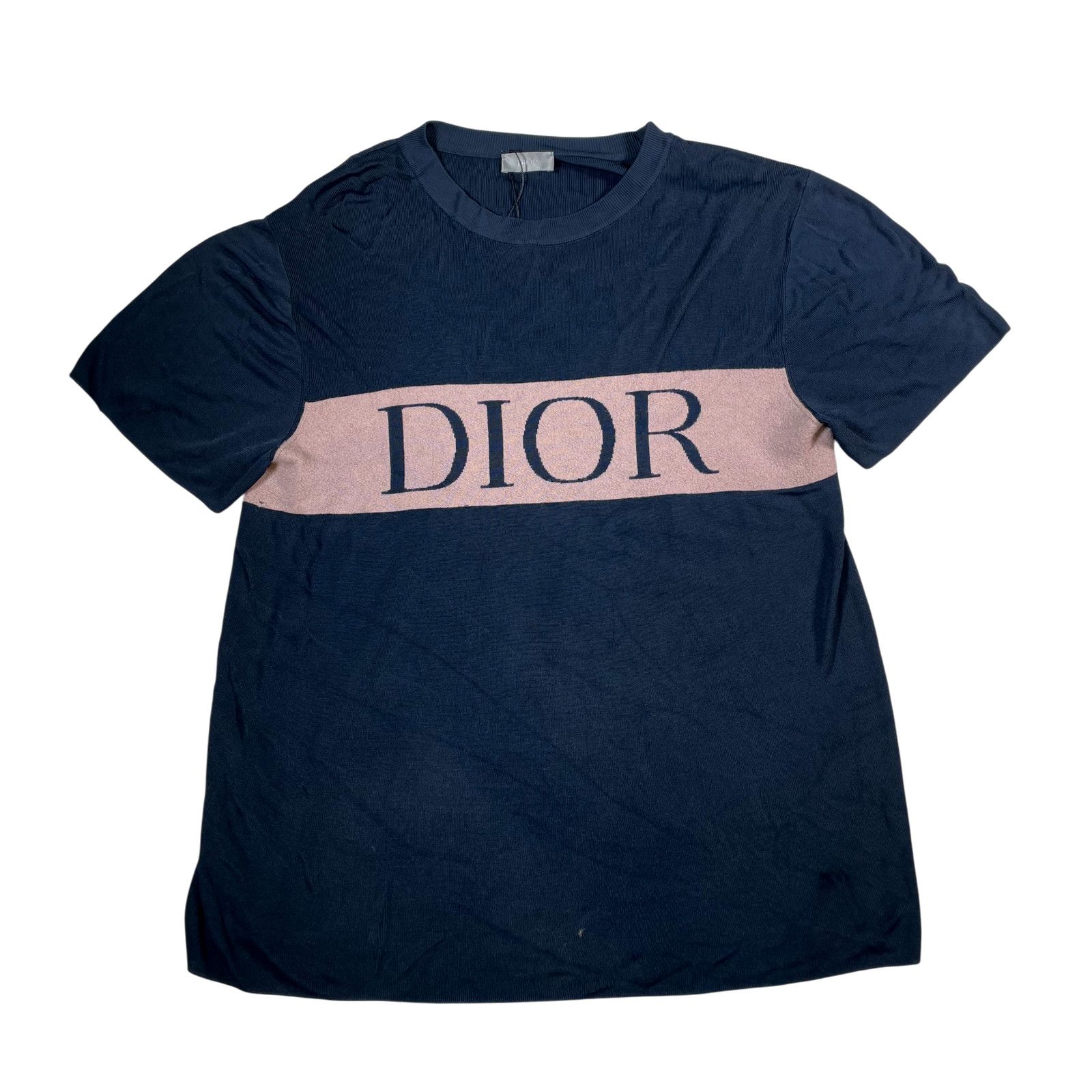 Dior Viscose Navy & Pink Tee