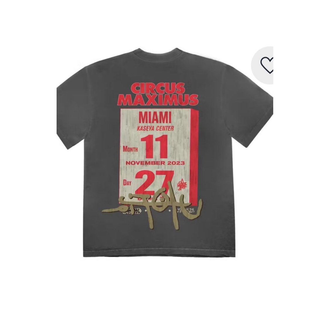 Travis Scott Travis Scott Utopia Is In Miami Circus Maximus Tee blk sz S Size US S / EU 44-46 / 1 - 2 Thumbnail