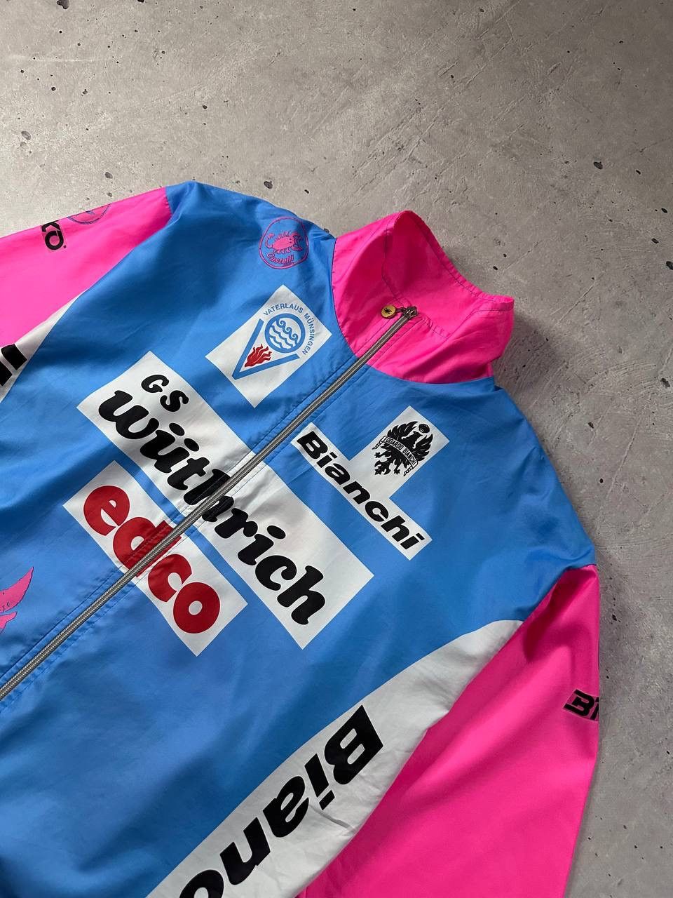 Rapha Castelli Vintage Cycling Jacket GS Bianchi 90s Retro Bicycle Size US M / EU 48-50 / 2 - 2 Thumbnail