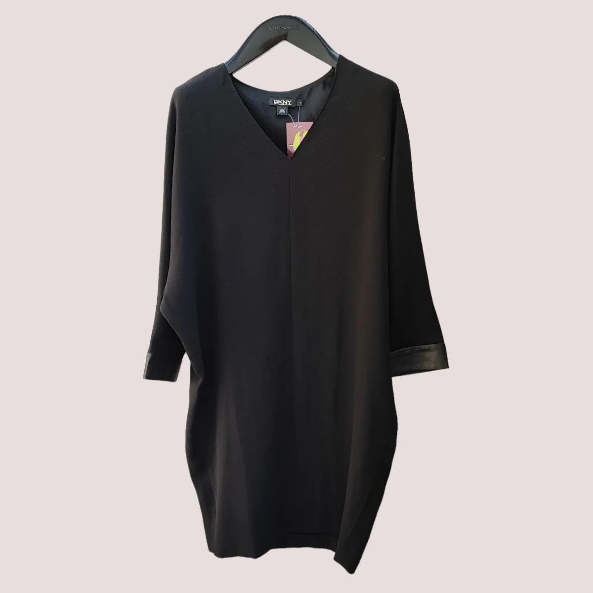 DKNY DKNY Minimalist leather-Cuff Dress –FASHIONELLA Size S / US 4 / IT 40 - 3 Thumbnail
