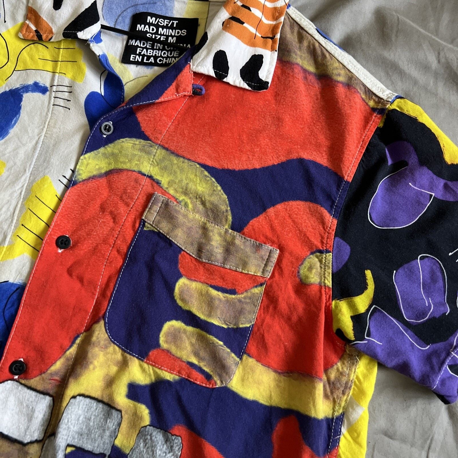 & Other Stories m/sf/t Mad Minds Common Collides Button-Down Shirt Size M Size US M / EU 48-50 / 2 - 5 Thumbnail