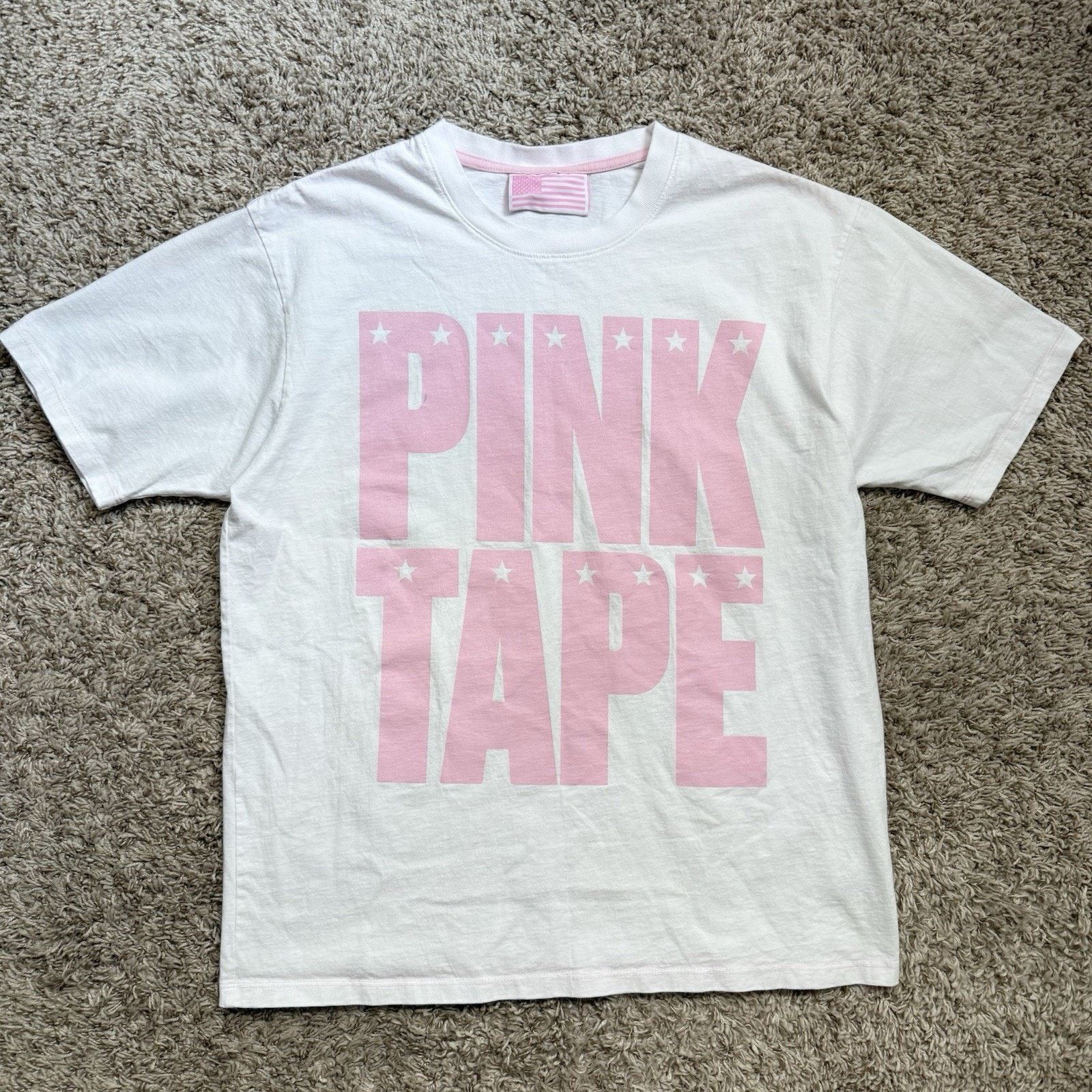 Lil Uzi Vert × Seventh Heaven Pink Tape Lil Uzi x Seventh Heaven Band Tee White T-Shirt XL Size US XL / EU 56 / 4 - 1 Thumbnail